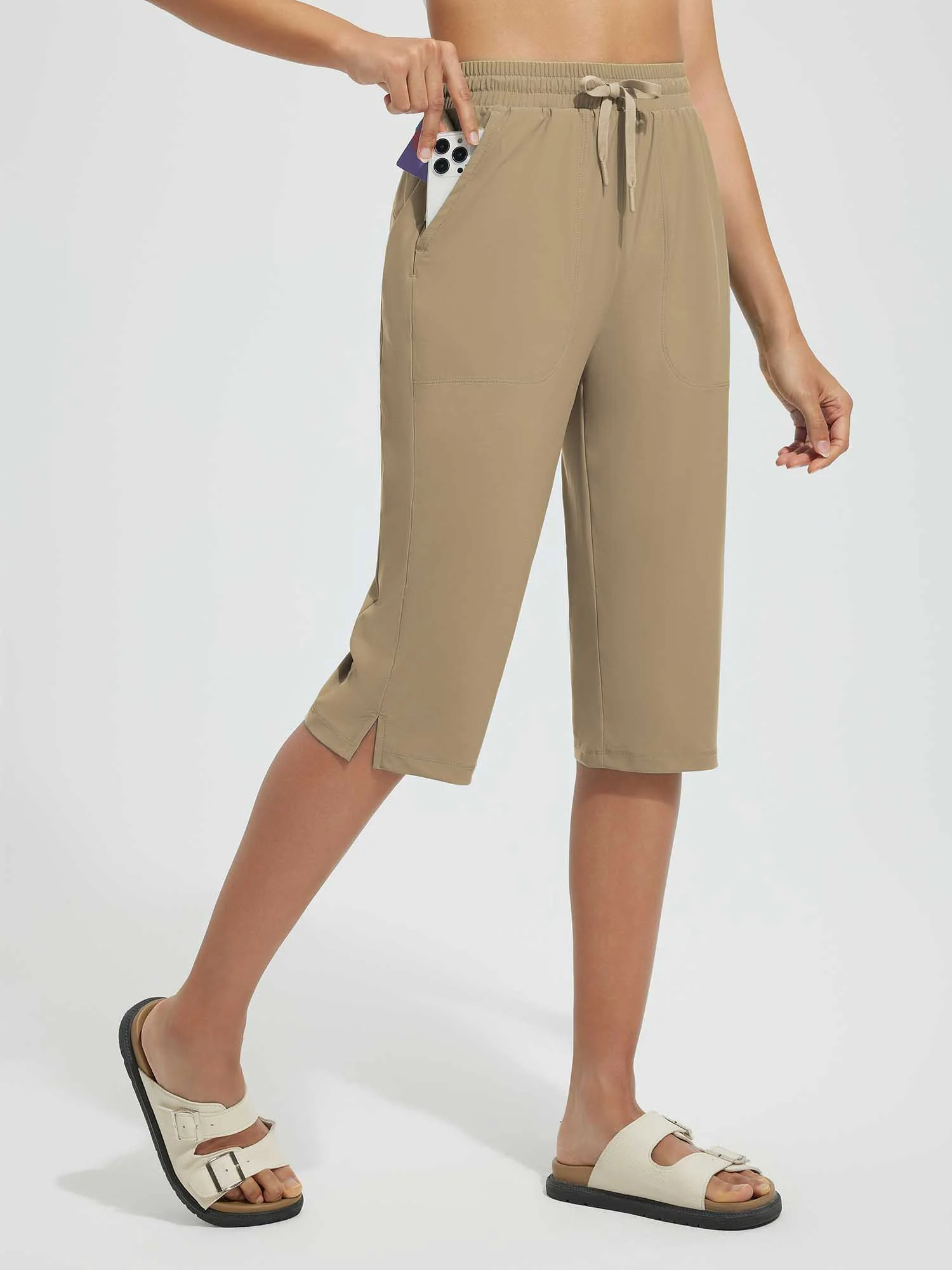 Women's 15" UPF 50+ Quick-Dry Swim Capris - Image 15