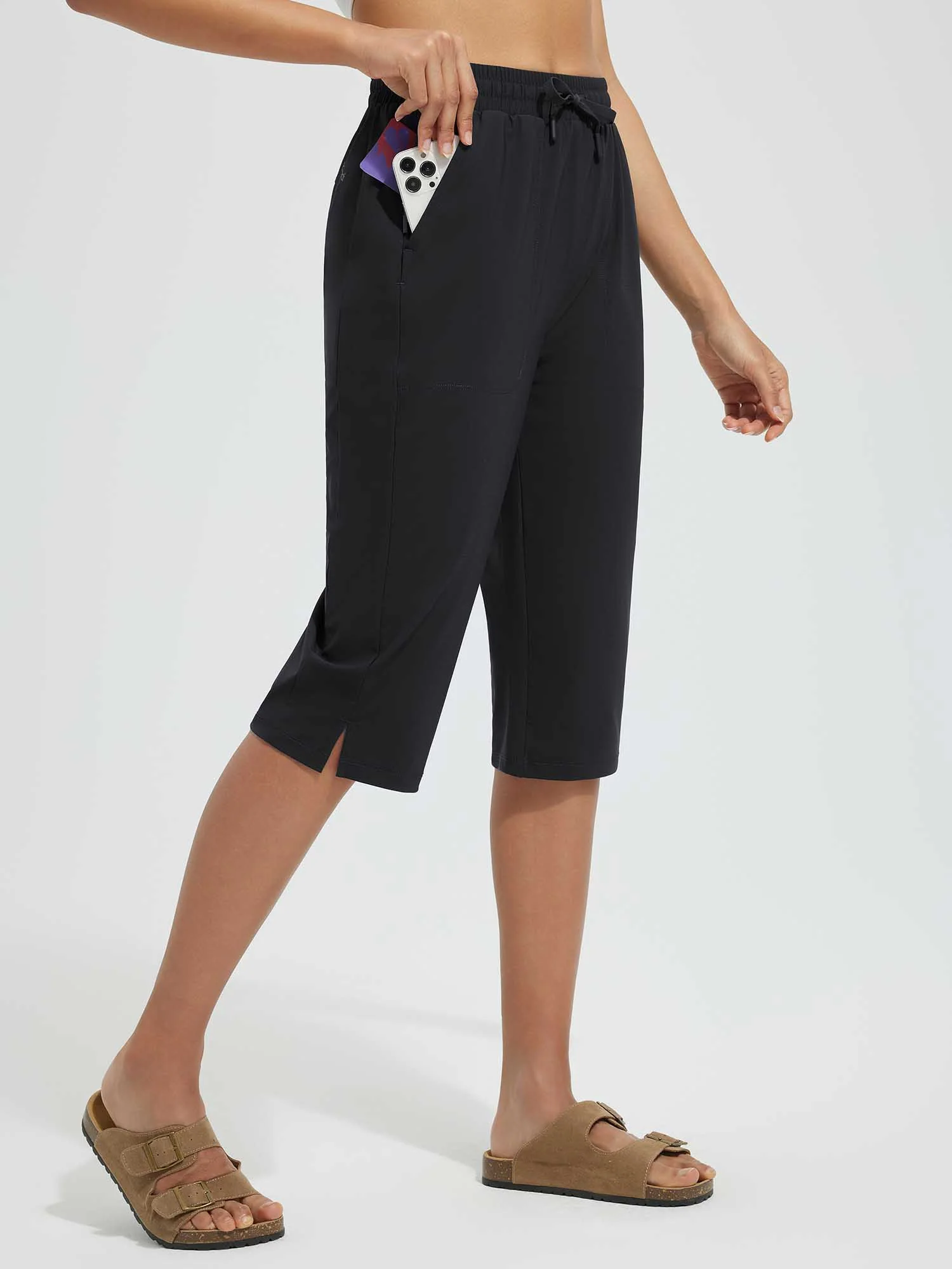 Women's 15" UPF 50+ Quick-Dry Swim Capris - Image 5
