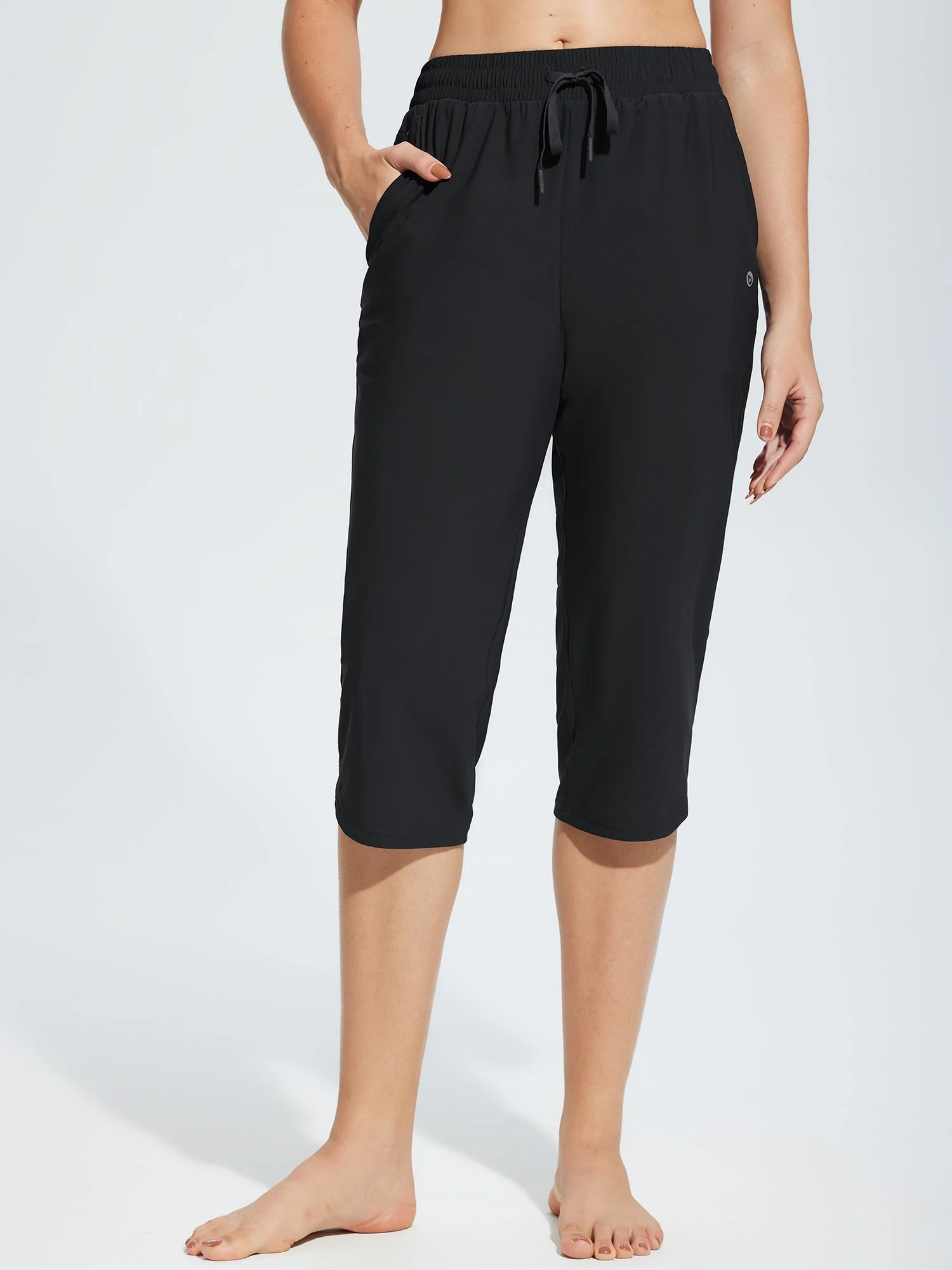 Women's 18" UPF 50+ Quick-Dry Swim Capris - Image 6