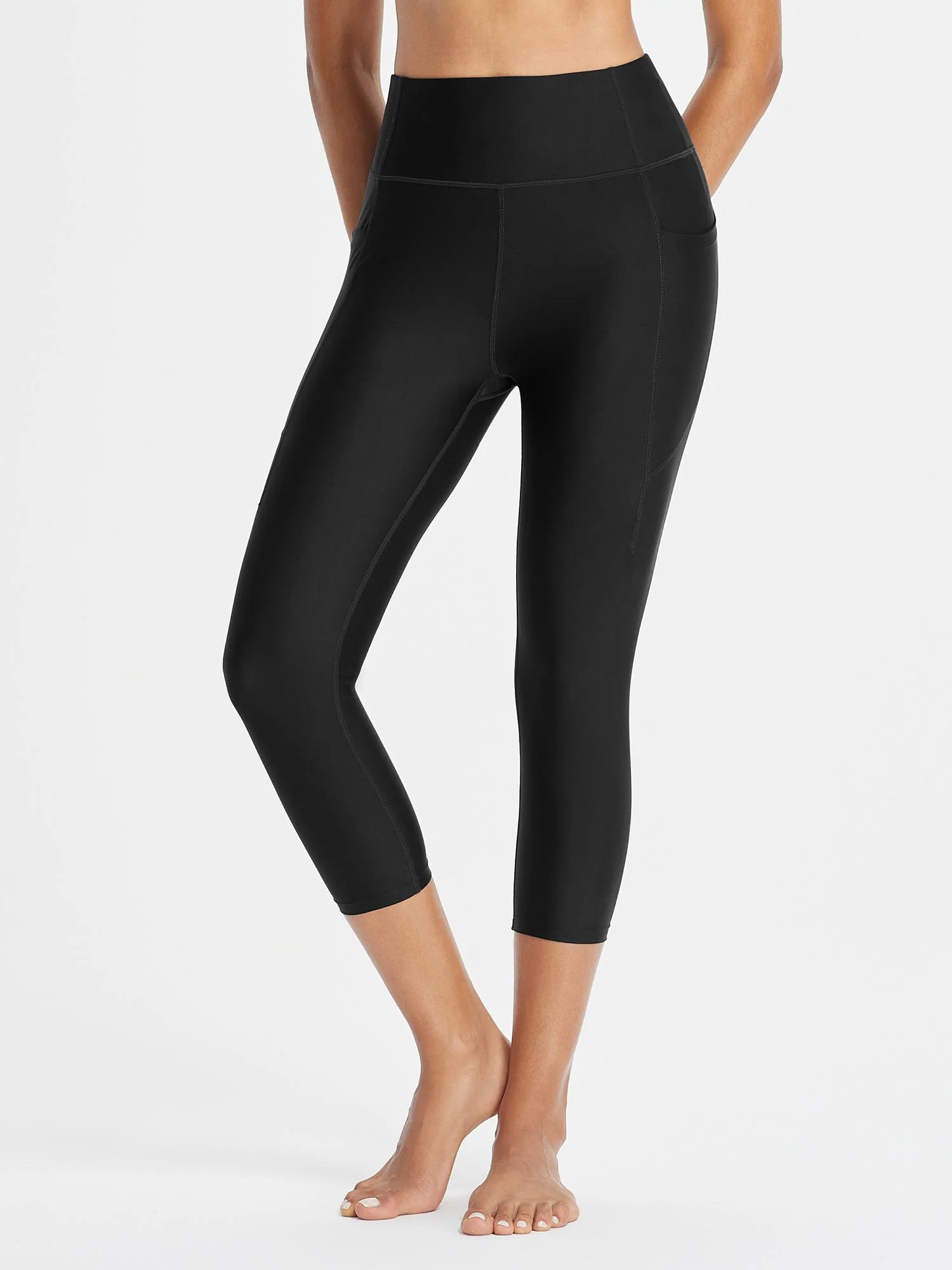 Women's 20" UPF 50+ Quick-Dry Swim Capris - Image 22