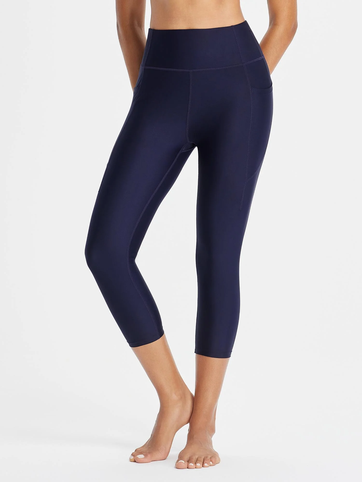 Women's 20" UPF 50+ Quick-Dry Swim Capris - Image 3