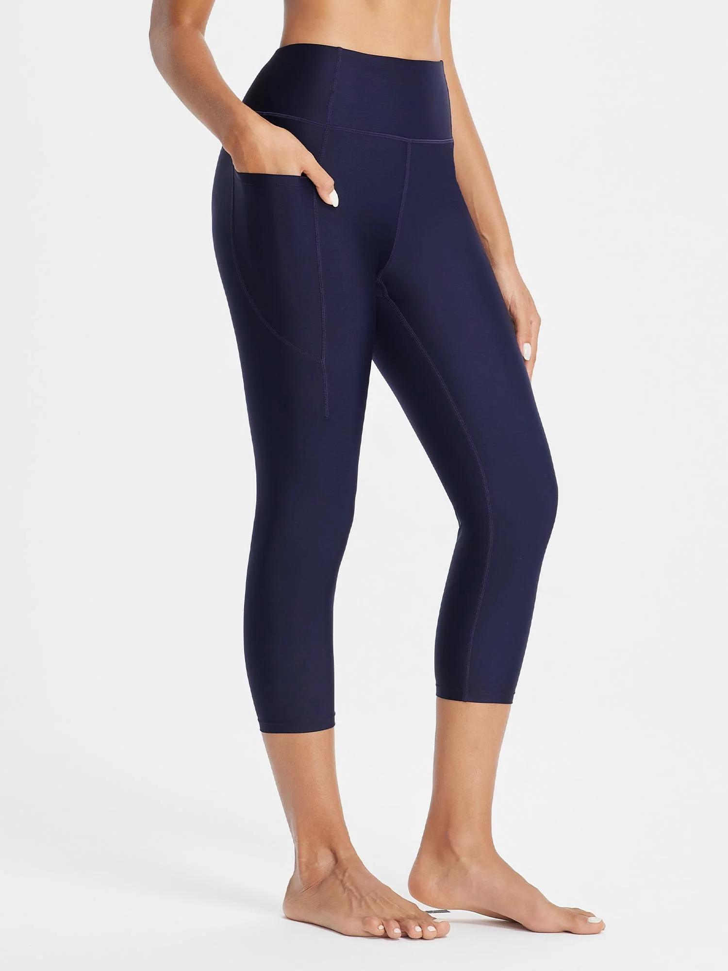 Women's 20" UPF 50+ Quick-Dry Swim Capris - Image 4