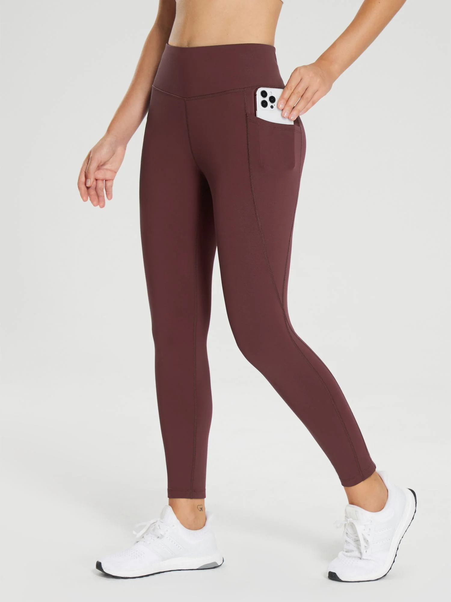 25" Fleece-Lined Cycling Leggings - Image 20