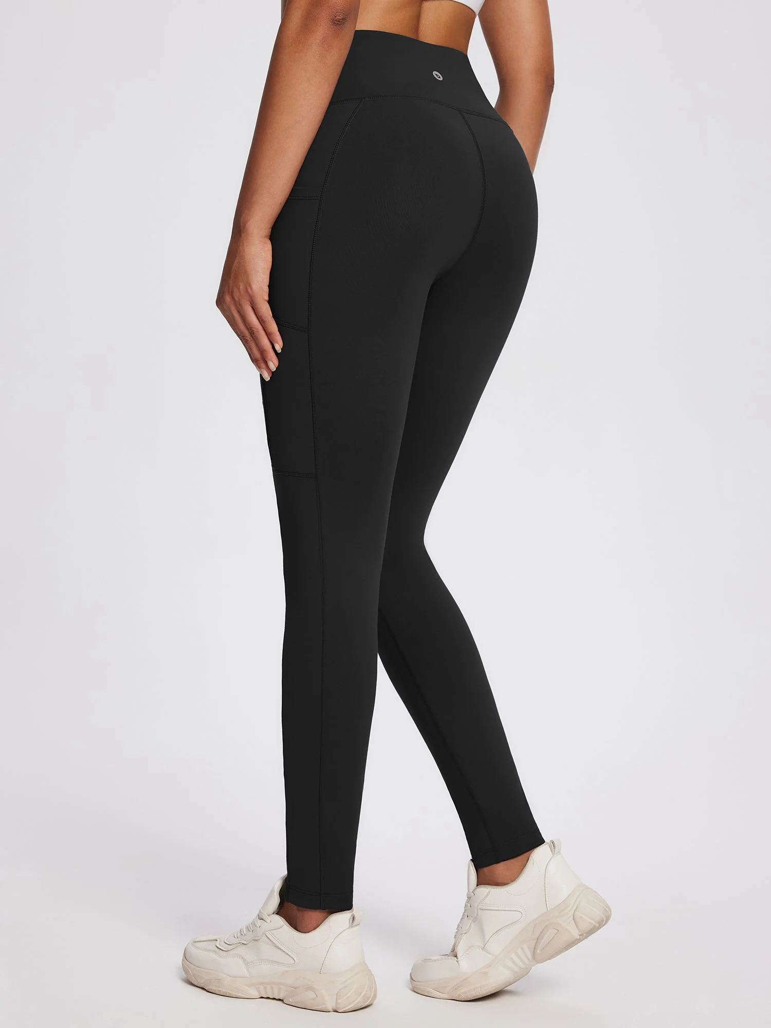 25" Knit Fleece Pocket Leggings - Image 5