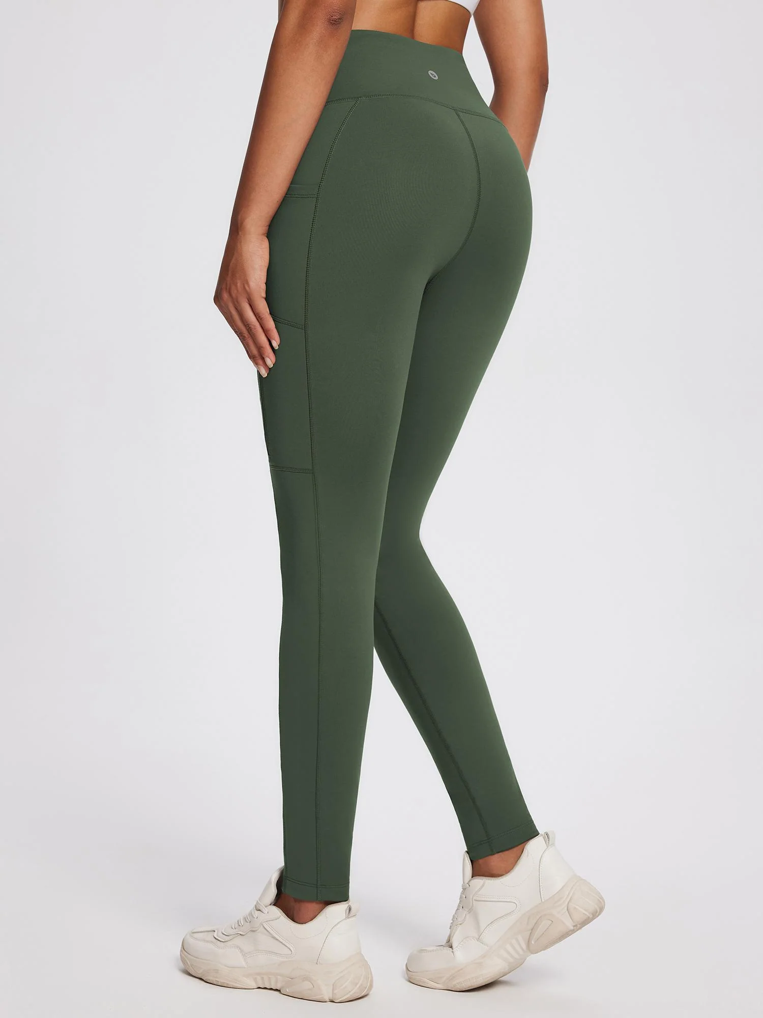 25" Knit Fleece Pocket Leggings - Image 8