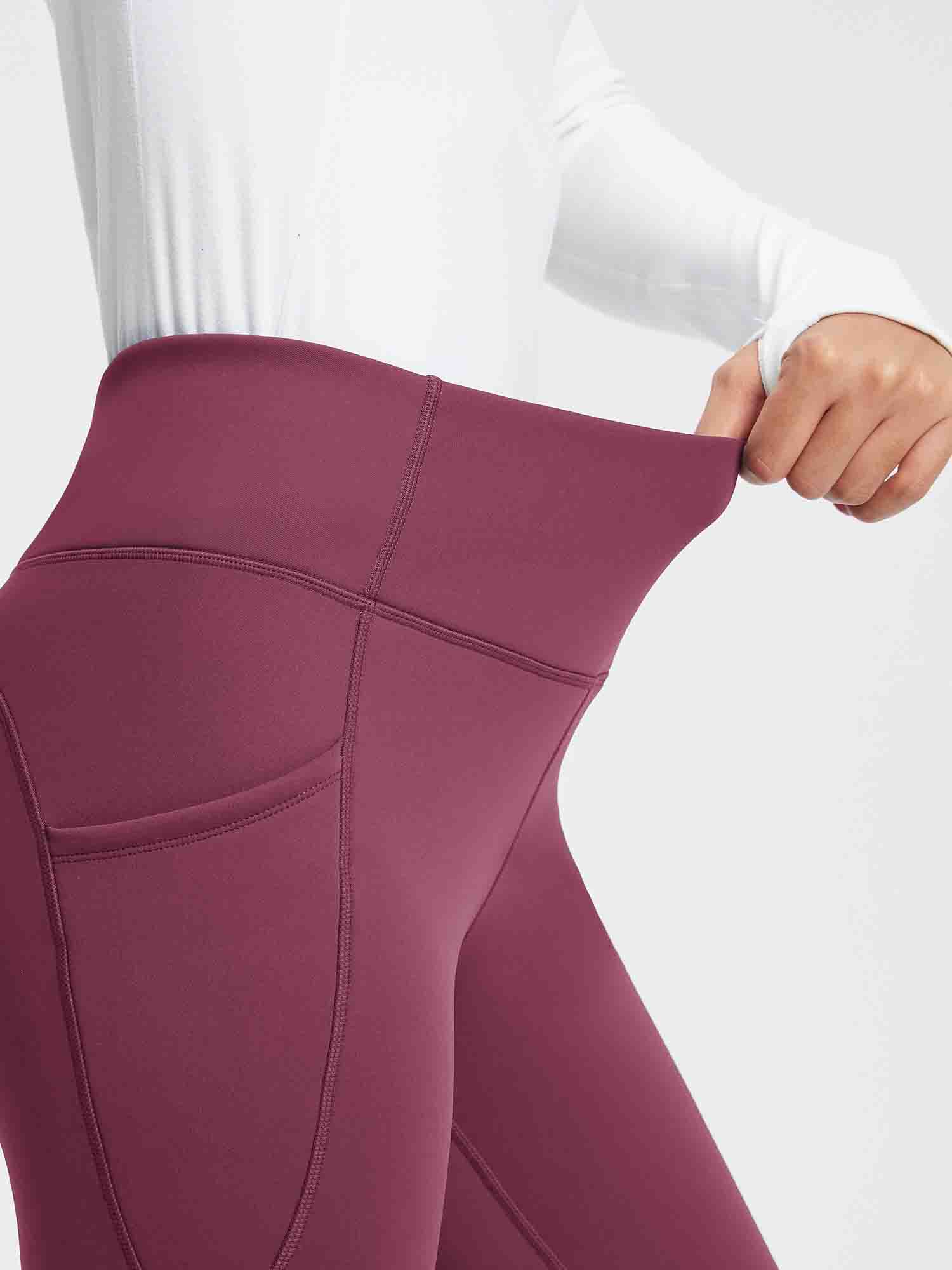27" Thermal Fleece High-Waist Yoga Leggings - Image 2