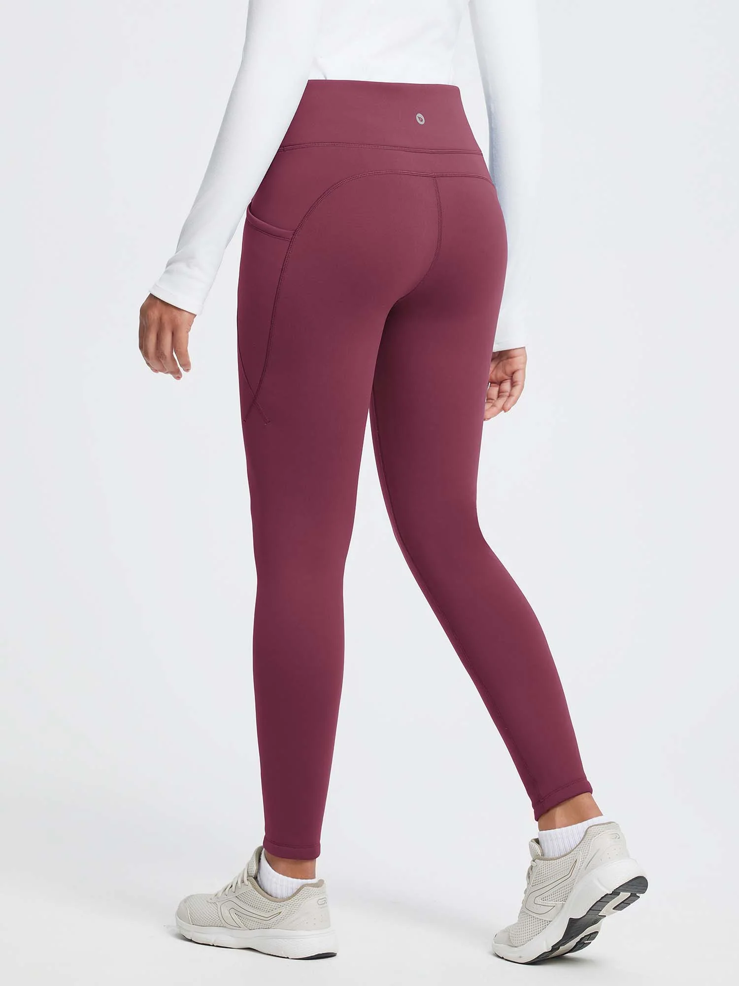 27" Thermal Fleece High-Waist Yoga Leggings - Image 5
