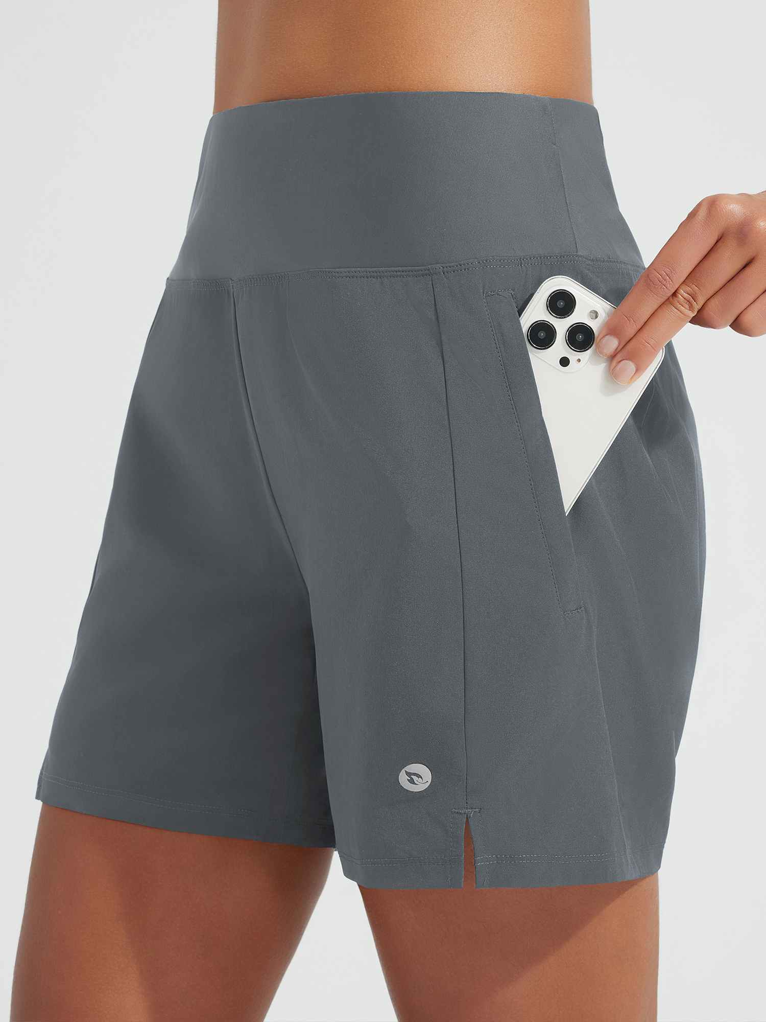 Women's 5" UPF 50+ Quick-Dry Patchwork Swim Board Shorts - Image 15
