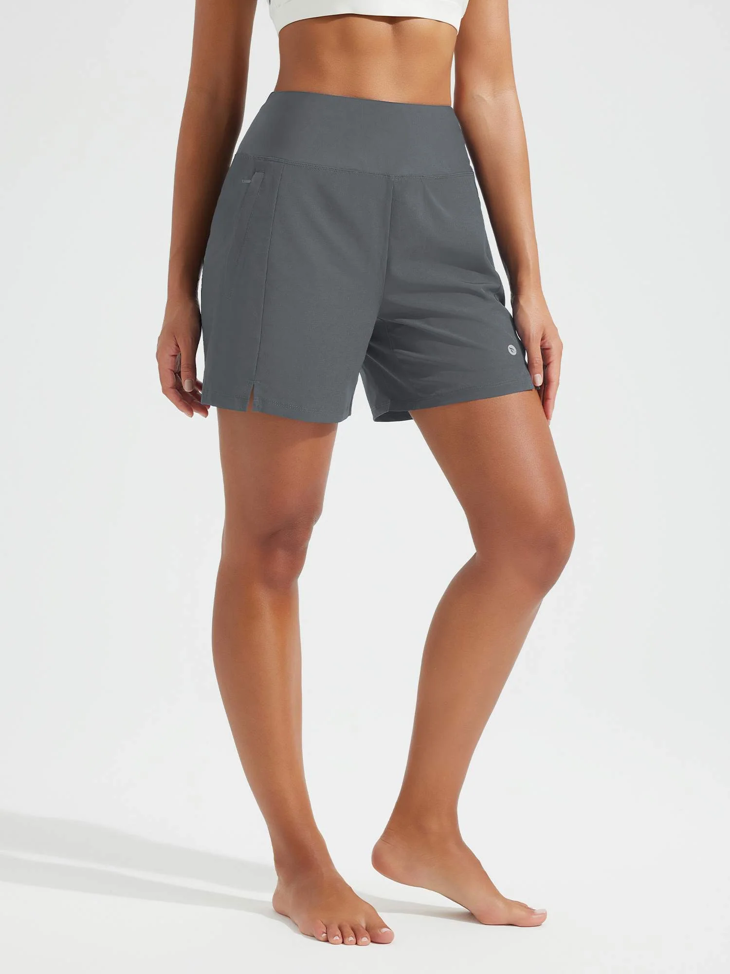 Women's 5" UPF 50+ Quick-Dry Patchwork Swim Board Shorts - Image 18