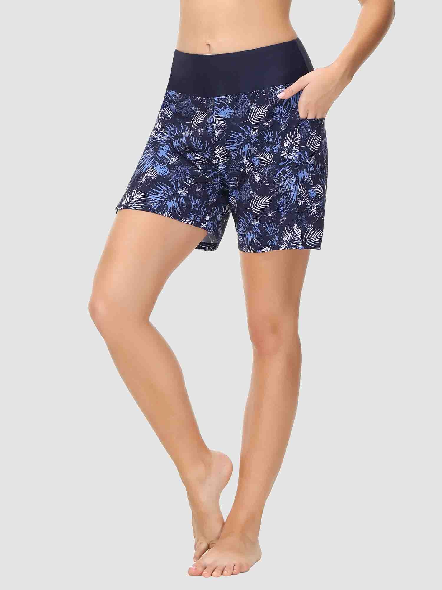 Women's 5" Printed Quick-Dry Swim Board Shorts - Image 14
