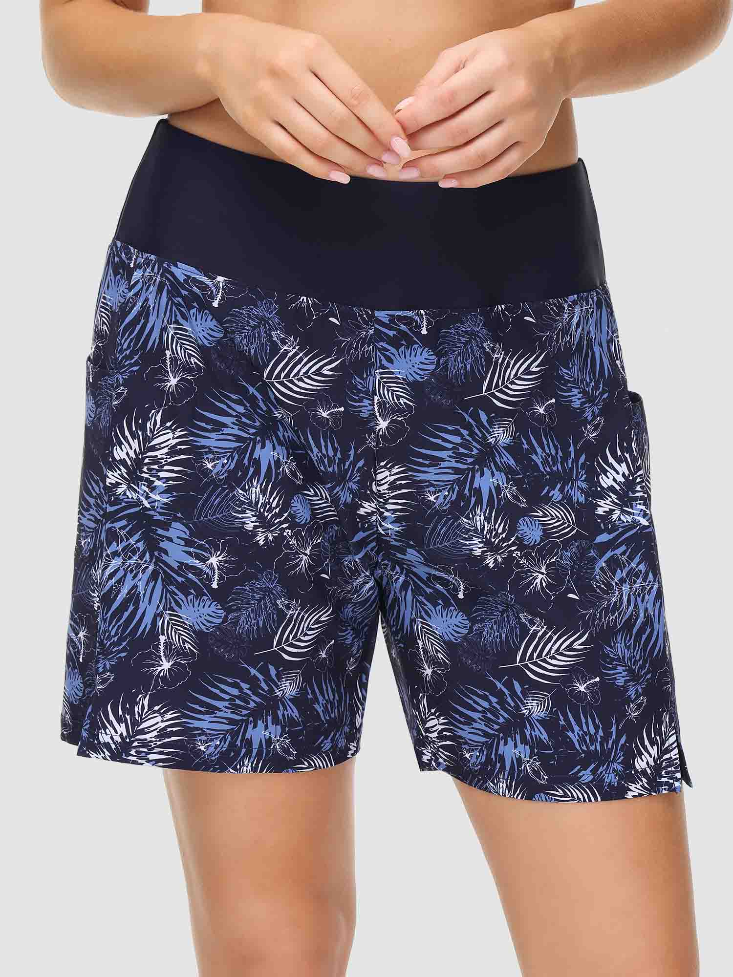 Women's 5" Printed Quick-Dry Swim Board Shorts - Image 16