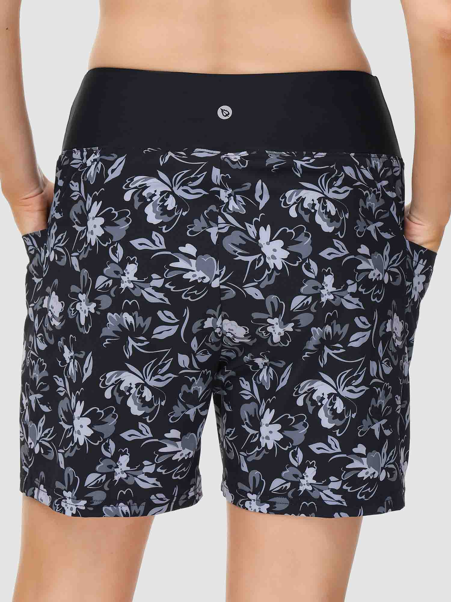 Women's 5" Printed Quick-Dry Swim Board Shorts - Image 3