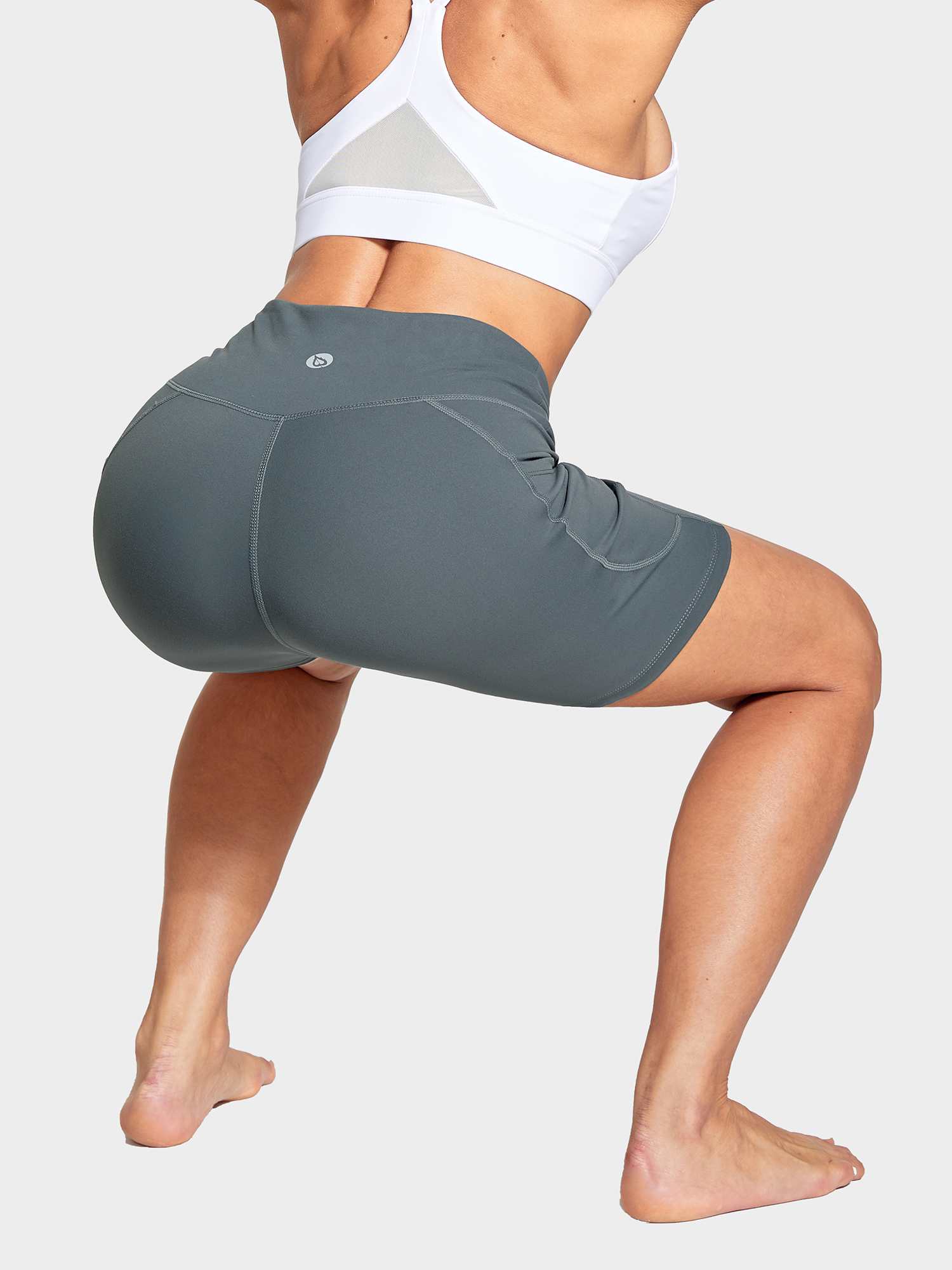 Women's 6" High-Waisted Biker Shorts - Image 10