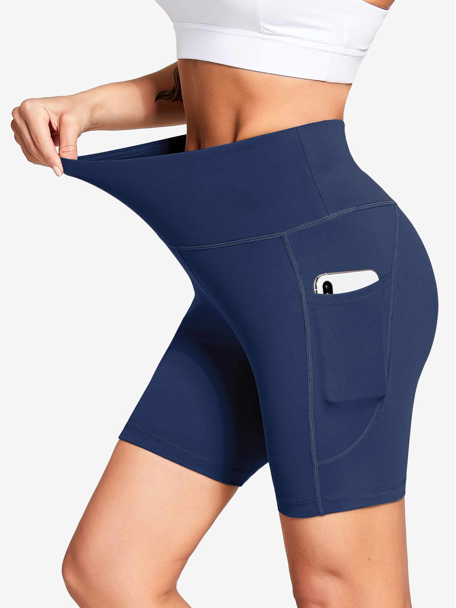 Women's 6" High-Waisted Biker Shorts - Image 14