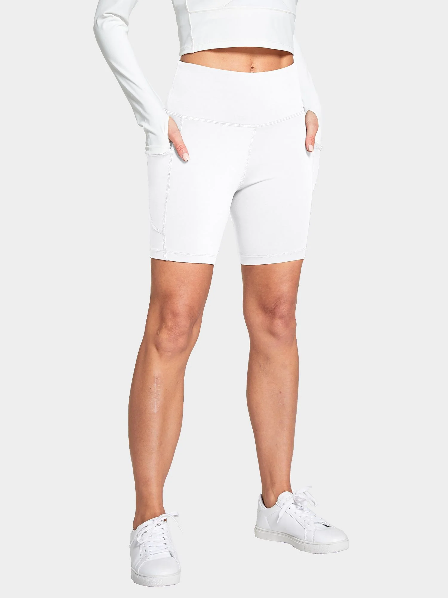 Women's 6" High-Waisted Biker Shorts - Image 24