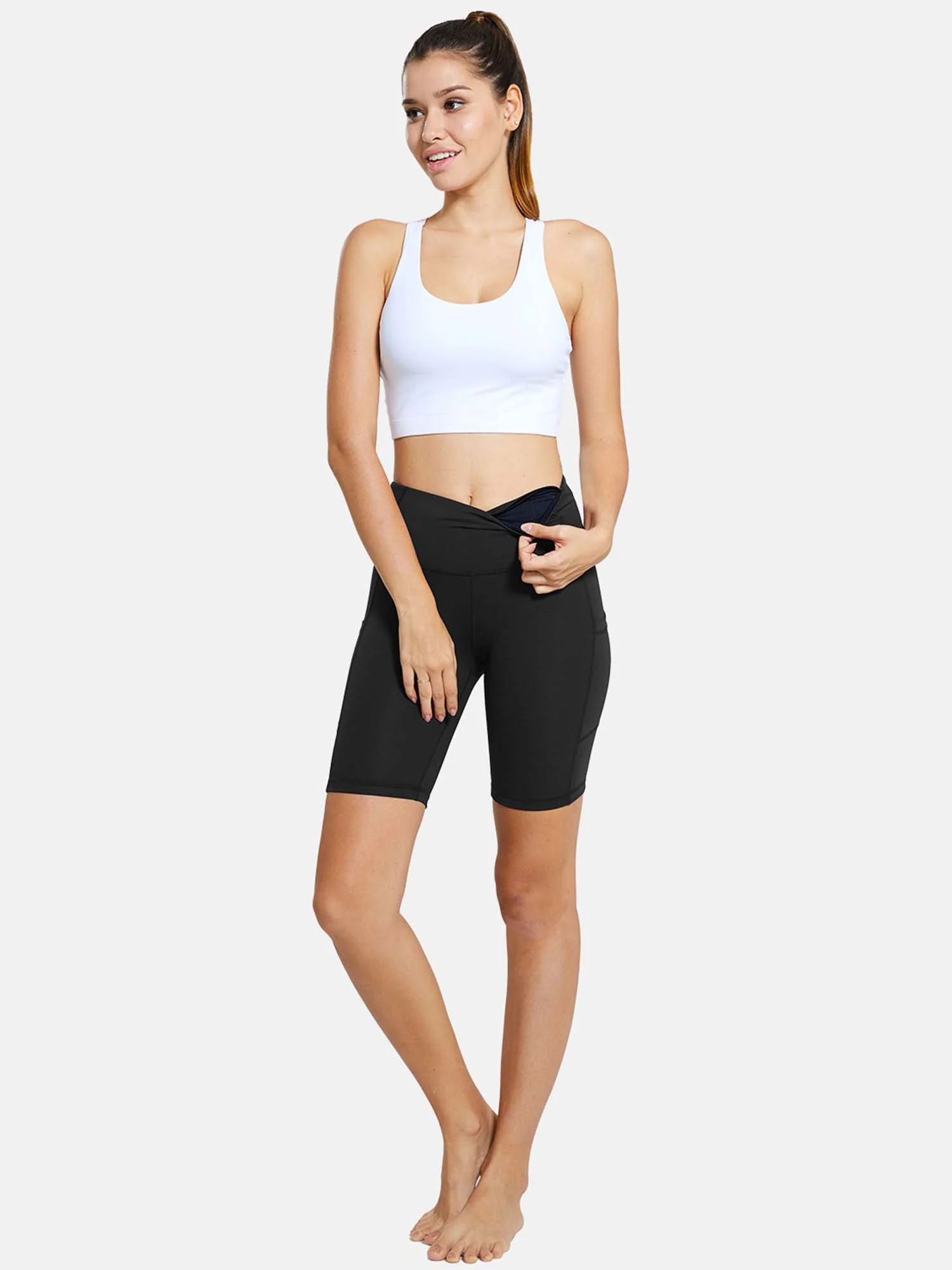 7" Yoga High Waist Comfort Shorts (2 Pack) - Image 4