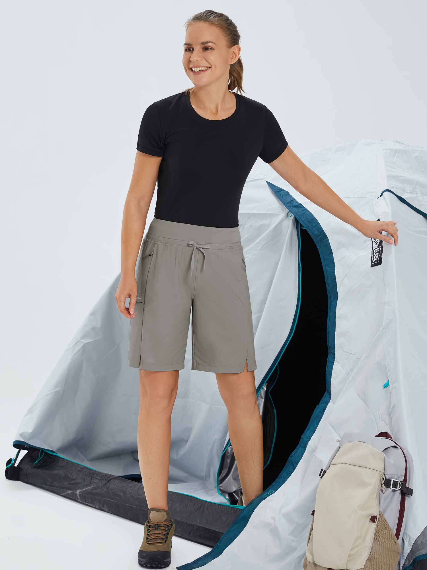 Women's 9" Quick-Dry Hiking Bermuda Shorts - Image 19