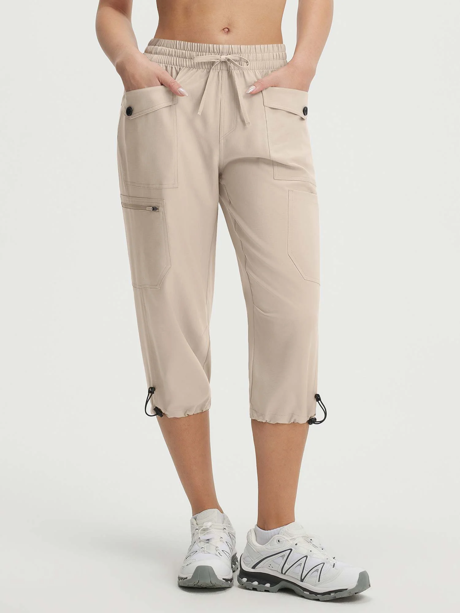 Baleaf 7 Pockets Lightweight Cargo Capri Pants 19''