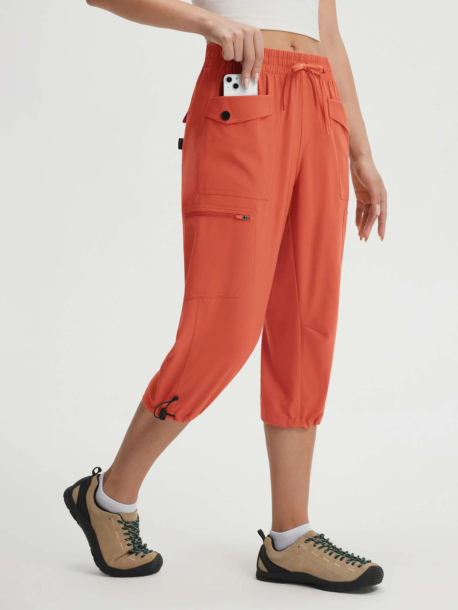 Baleaf 7 Pockets Lightweight Cargo Capri Pants 19'' - Image 21
