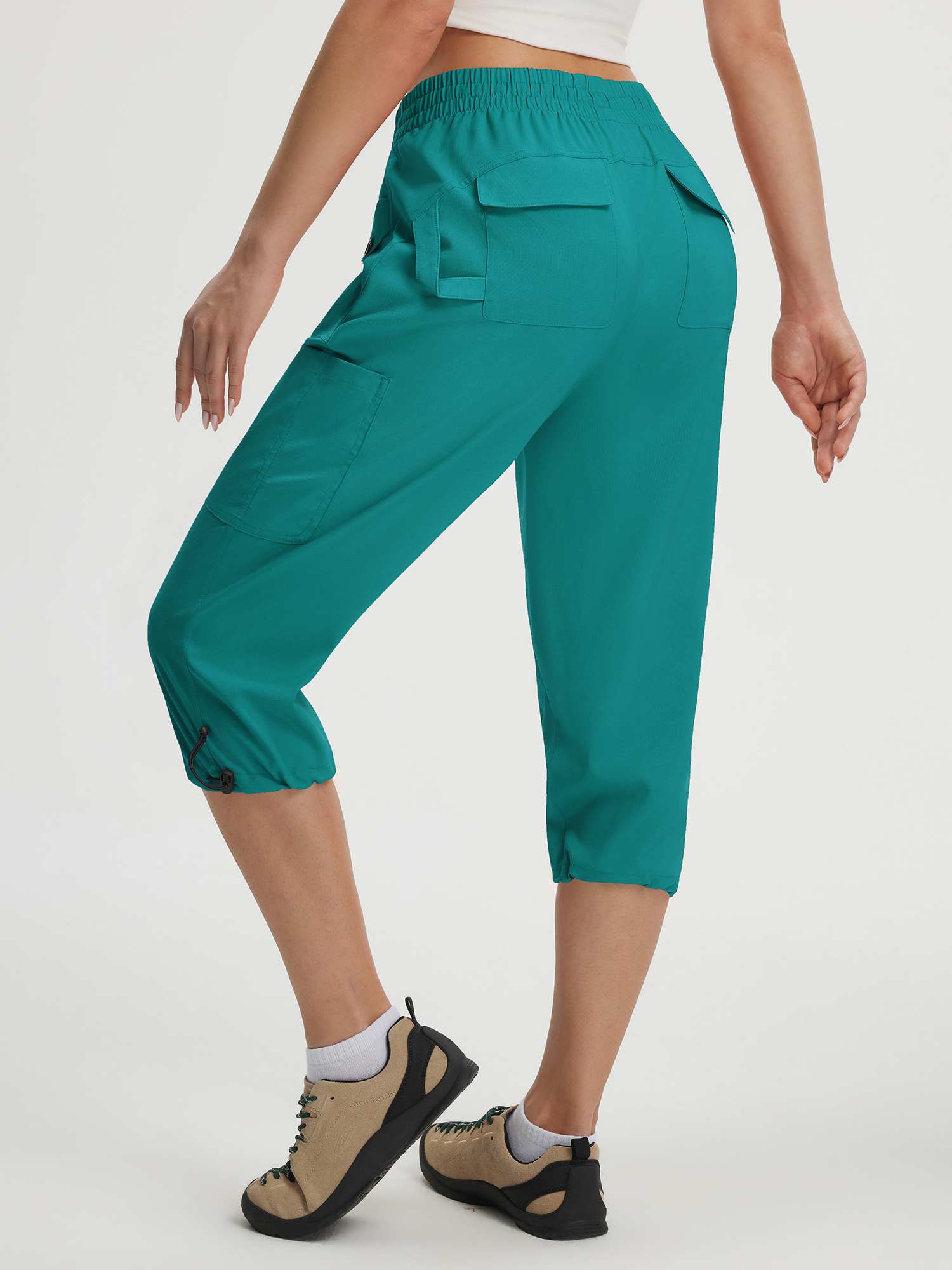 Baleaf 7 Pockets Lightweight Cargo Capri Pants 19'' - Image 46