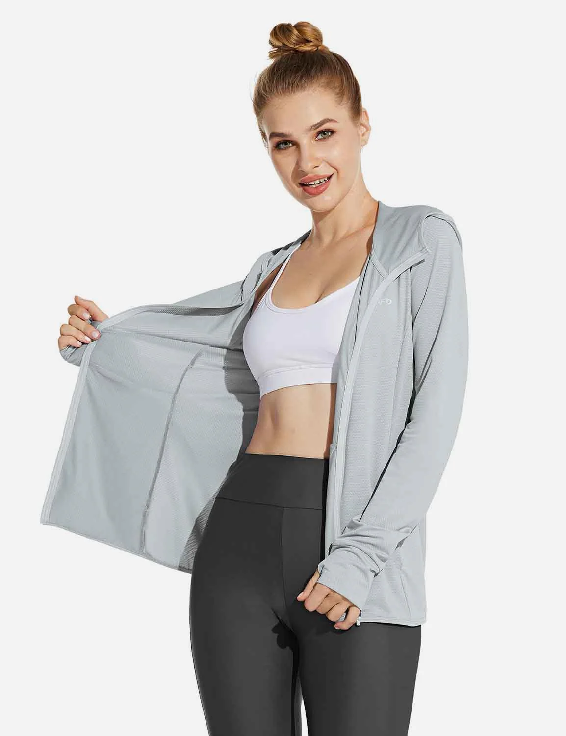 Laureate UPF 50+ Cooling Hooded Zip-Up Jacket - Image 11