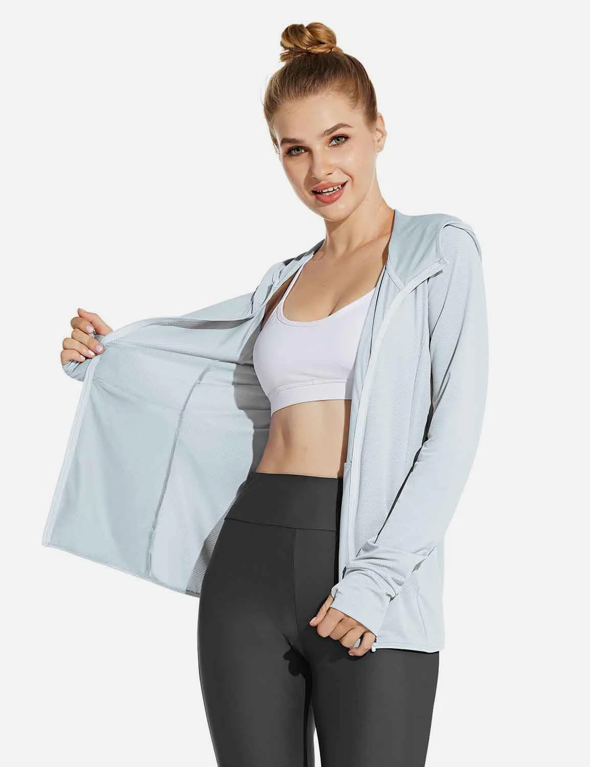 Laureate UPF 50+ Cooling Hooded Zip-Up Jacket - Image 13