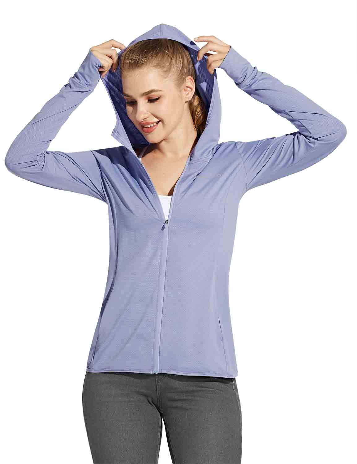 Laureate UPF 50+ Cooling Hooded Zip-Up Jacket - Image 5