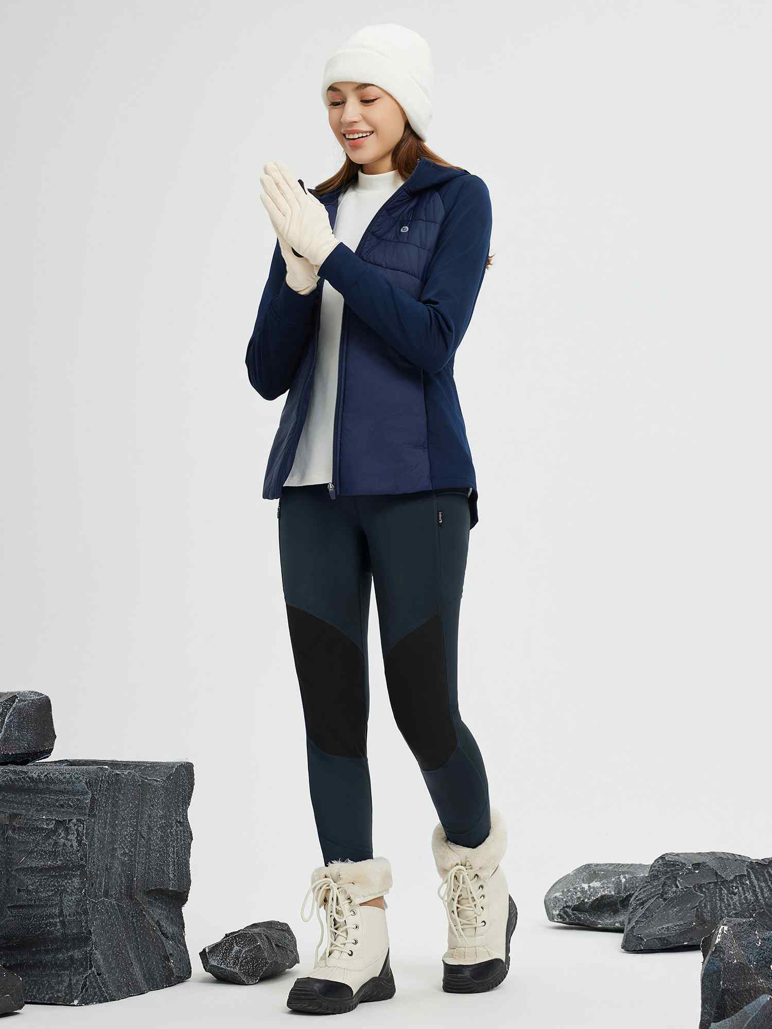 Outdoor Multi-Pocket Slim-Fit Knit Fleece Pants - Image 21
