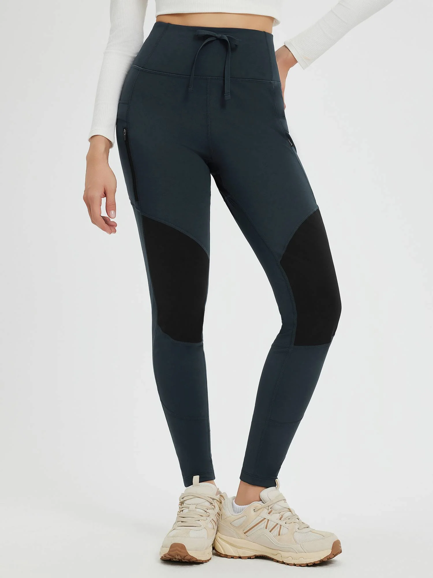 Outdoor Multi-Pocket Slim-Fit Knit Fleece Pants - Image 22