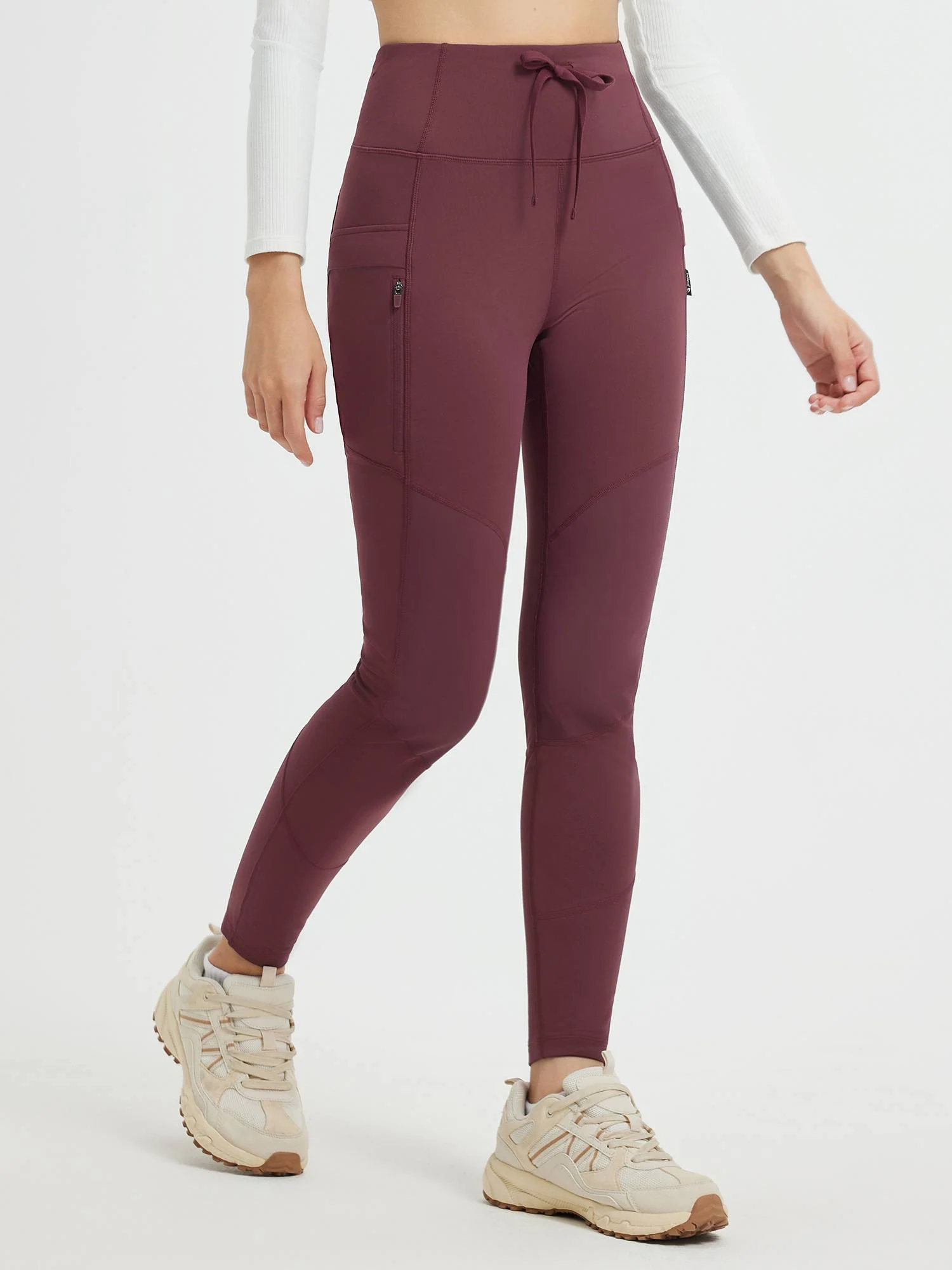 Outdoor Multi-Pocket Slim-Fit Knit Fleece Pants - Image 7
