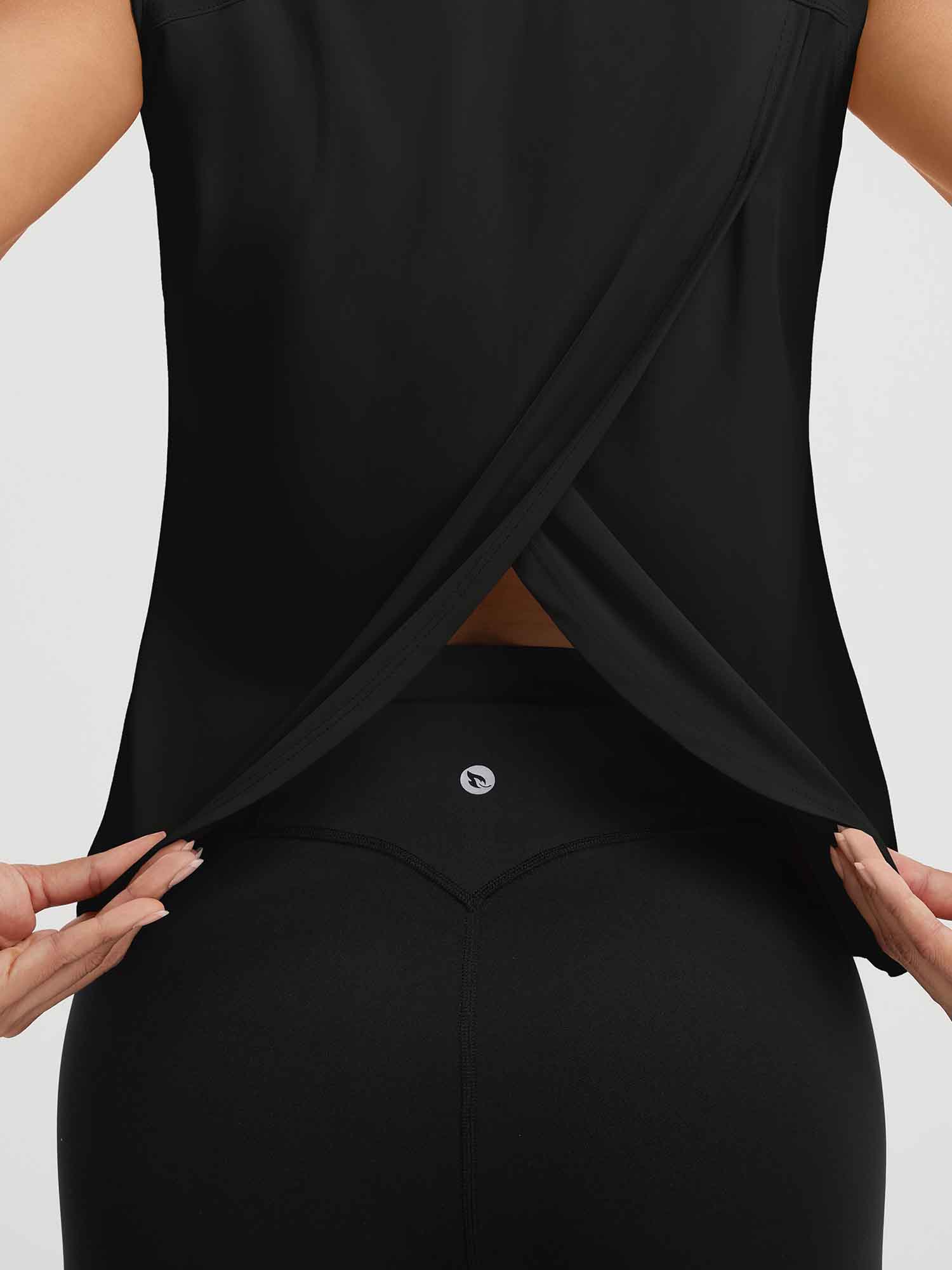 Baleaf UPF 50+ Crop Open Back Tank Top - Image 11