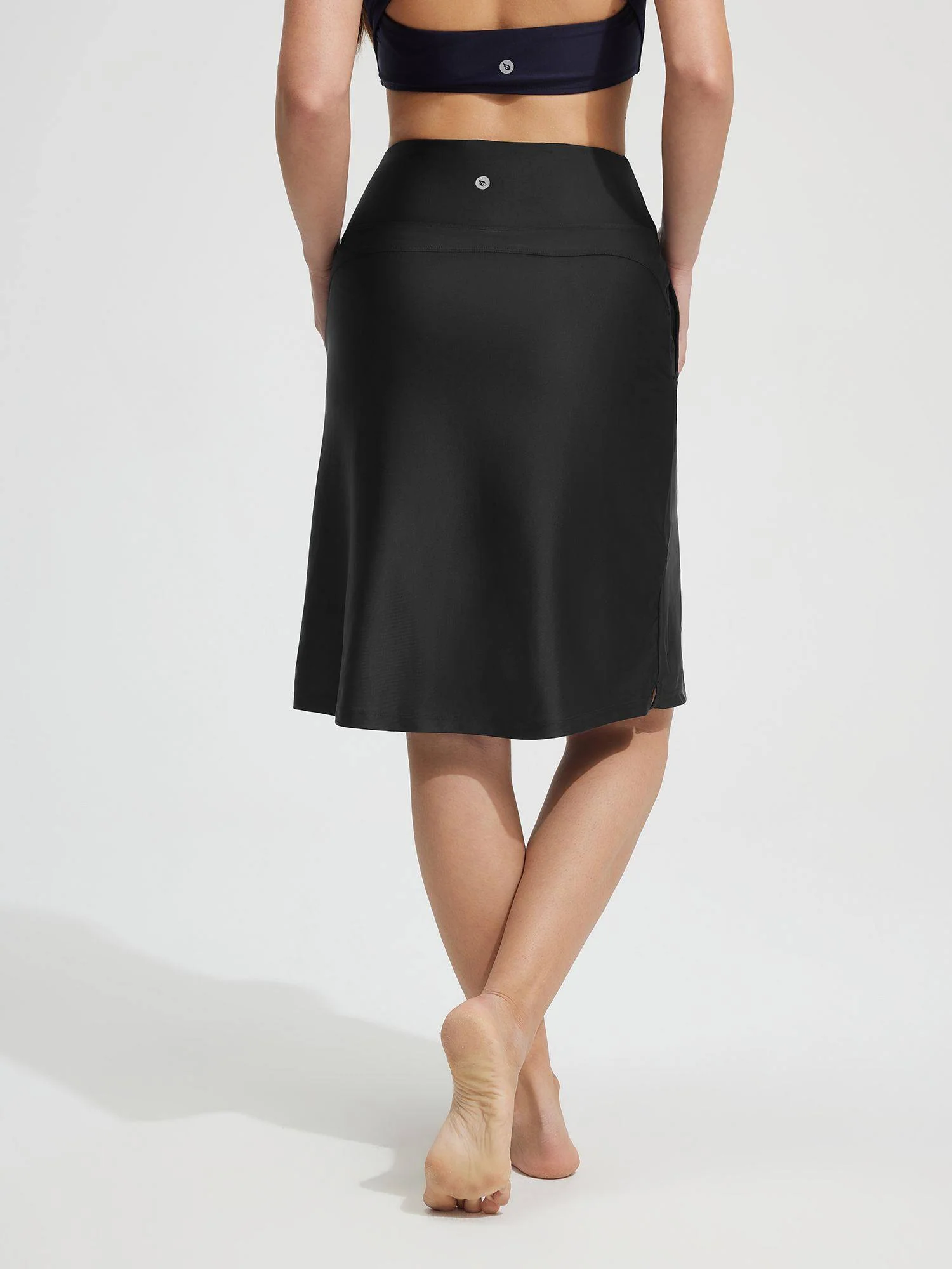 Baleaf UPF 50+ High-Rise Slant Pockets Swim Skirt 23" - Image 4