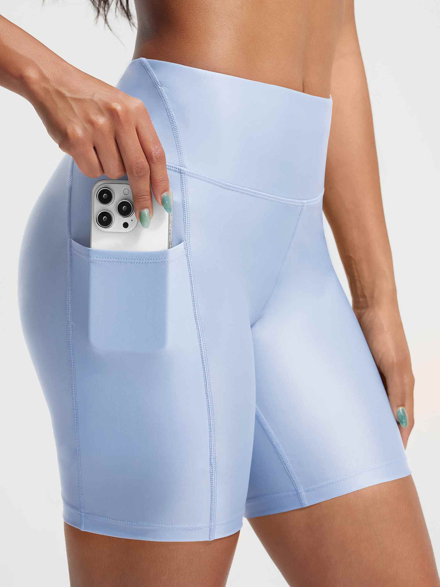 Baleaf UPF 50+ High-Rise Swim Shorts 6" - Image 29