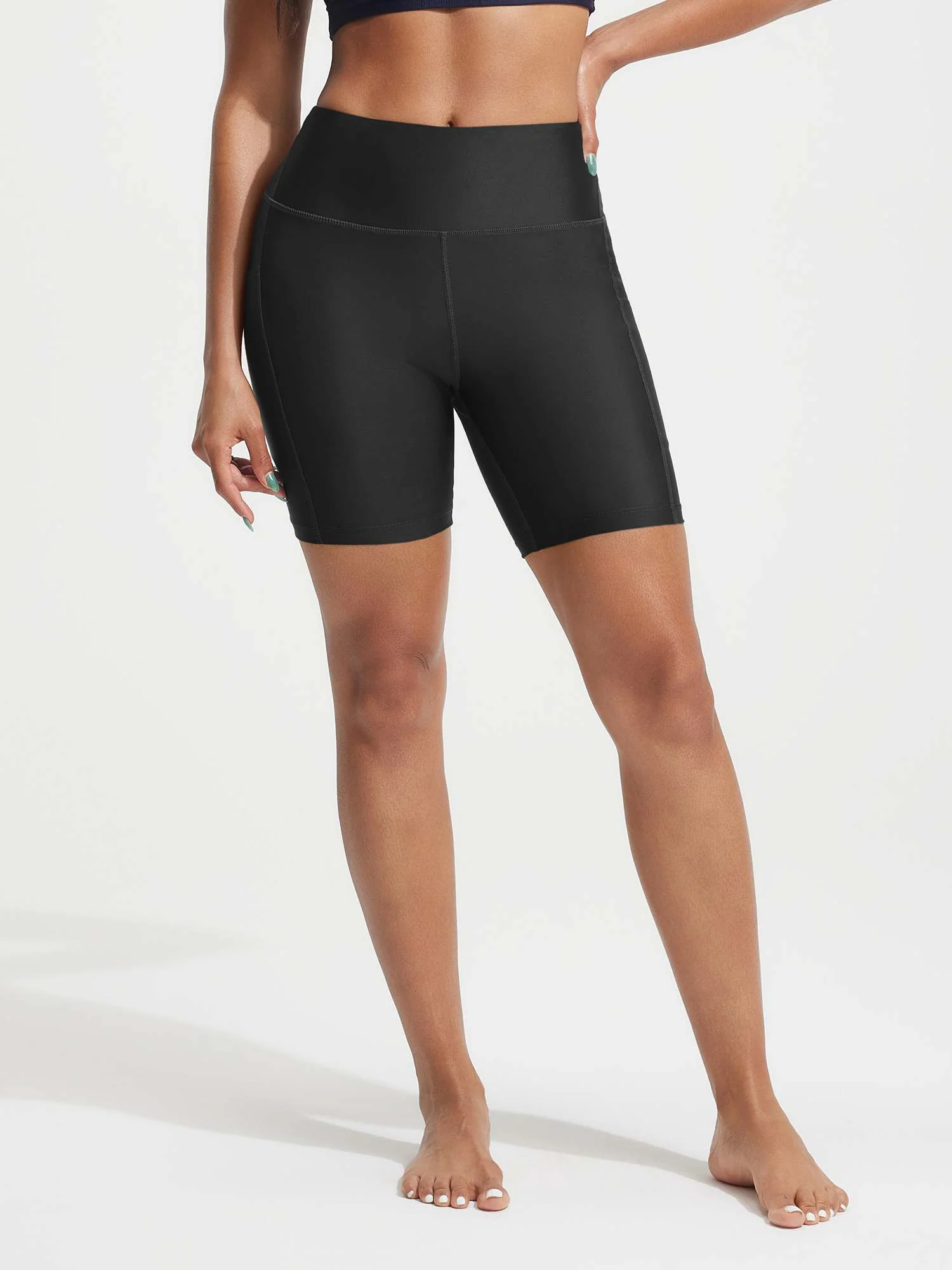 Baleaf UPF 50+ High-Rise Swim Shorts 6" - Image 8