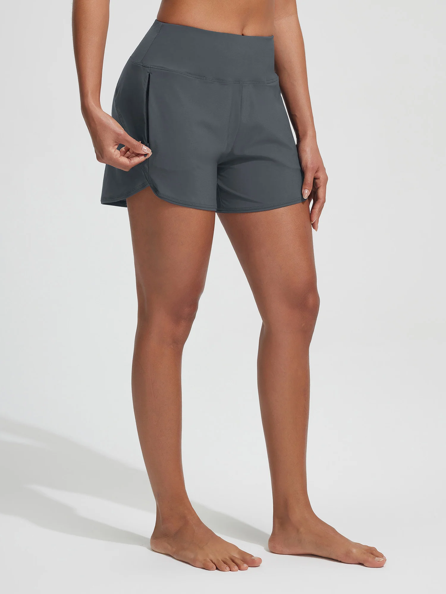 Baleaf UPF 50+ High-Rise Zipper Pockets Board Short 4'' - Image 15