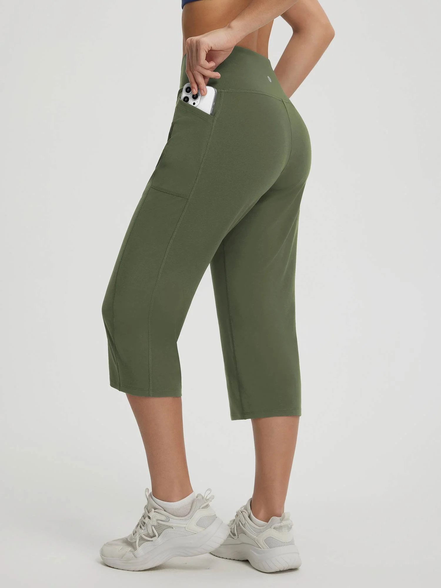 Baleaf V Cross Straight Leg Capri Pants 18" - Image 15