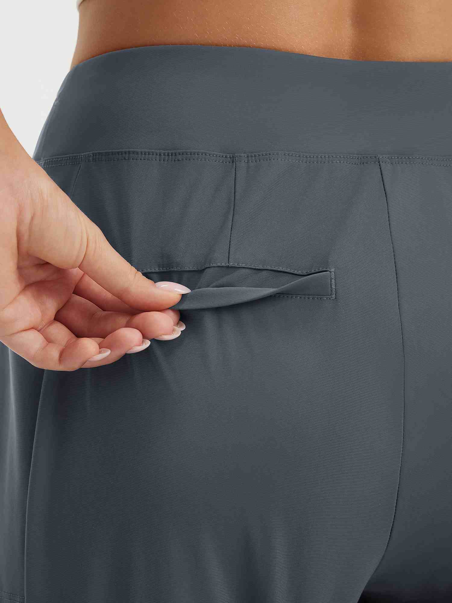 25" Ankle Length Pull On Travel Pants (Petite) - Image 18