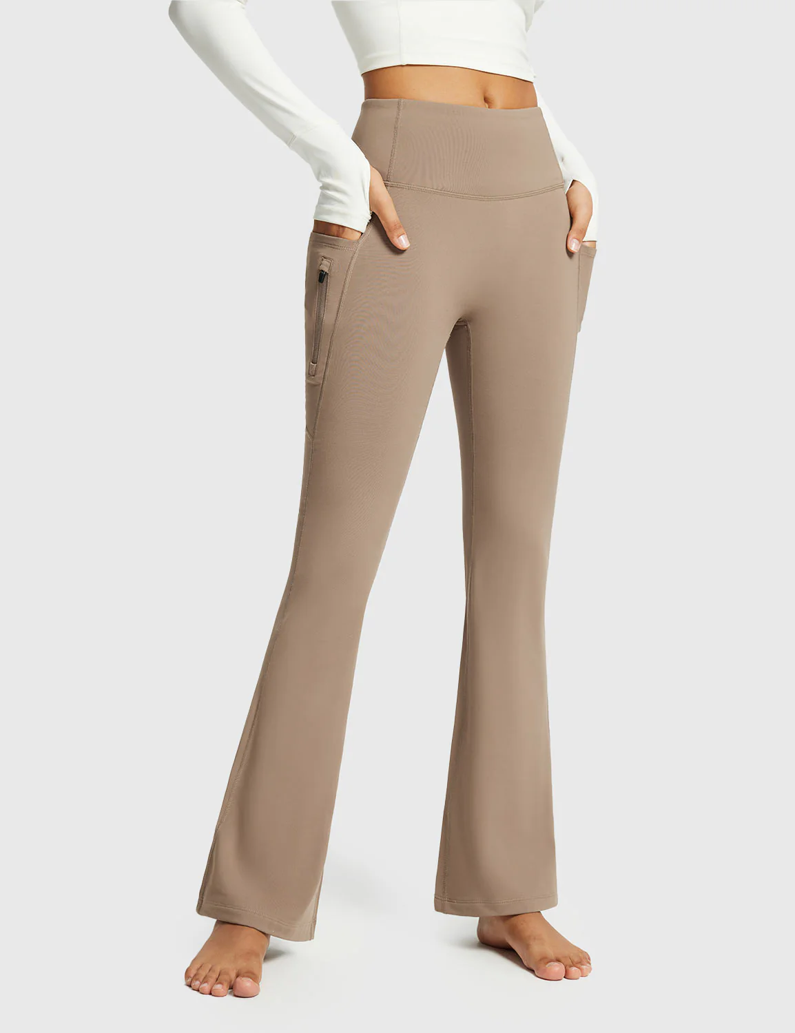 Laureate High-Rise Thermal Flared Pants - Image 13