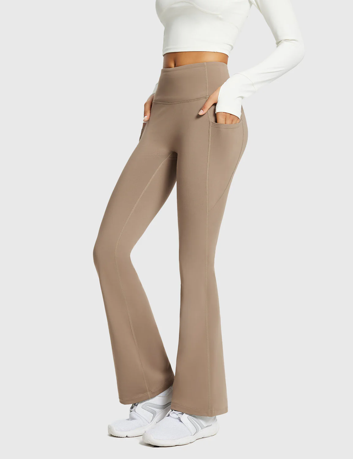 Laureate High-Rise Thermal Flared Pants - Image 15