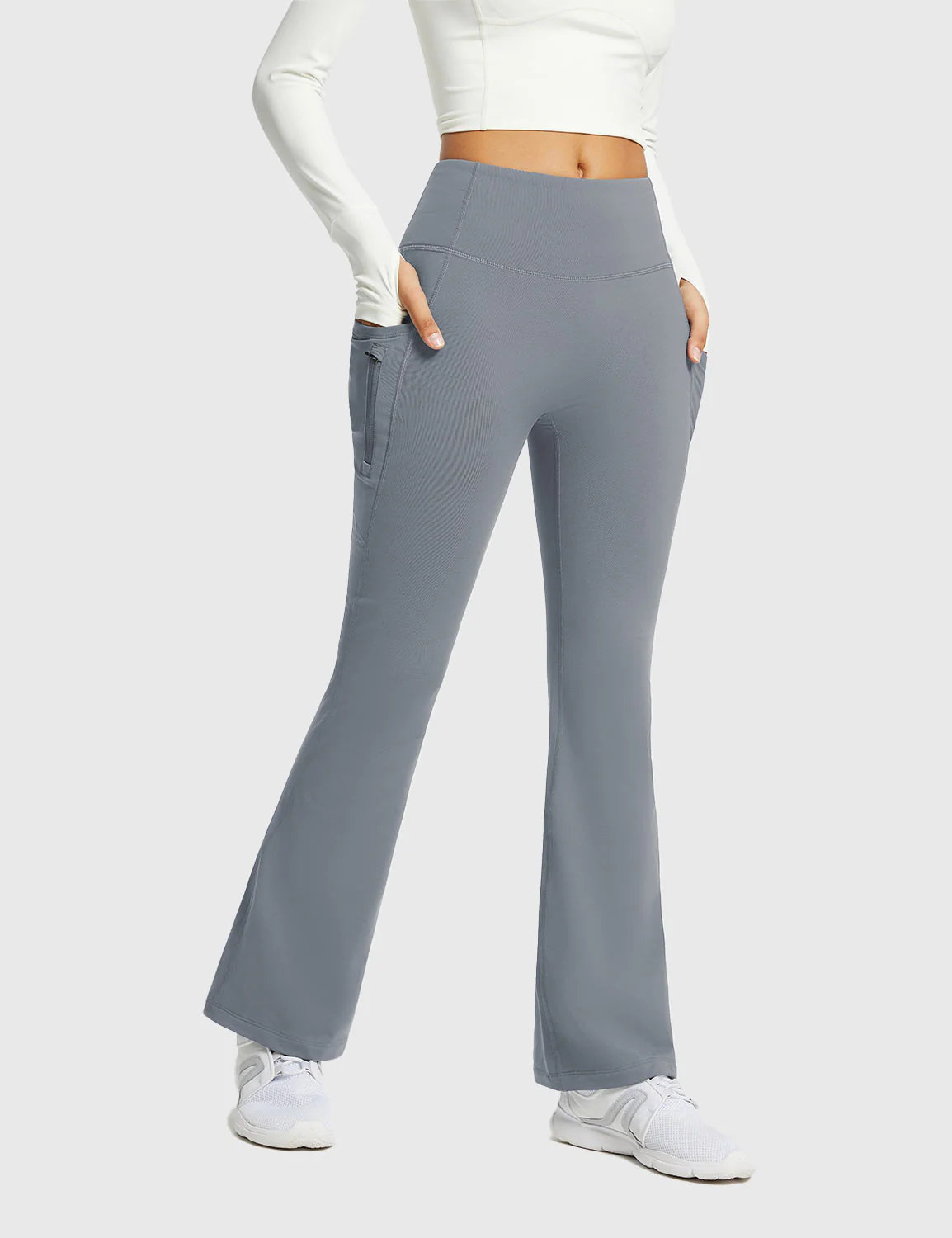 Laureate High-Rise Thermal Flared Pants - Image 19