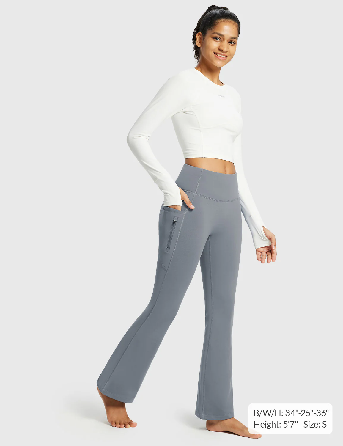 Laureate High-Rise Thermal Flared Pants - Image 20