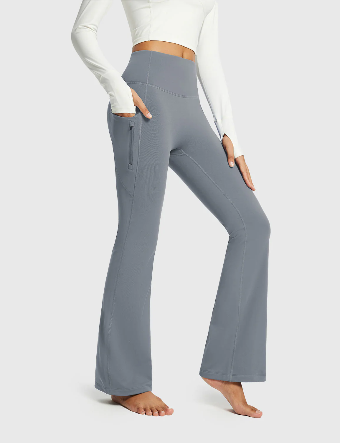 Laureate High-Rise Thermal Flared Pants - Image 21