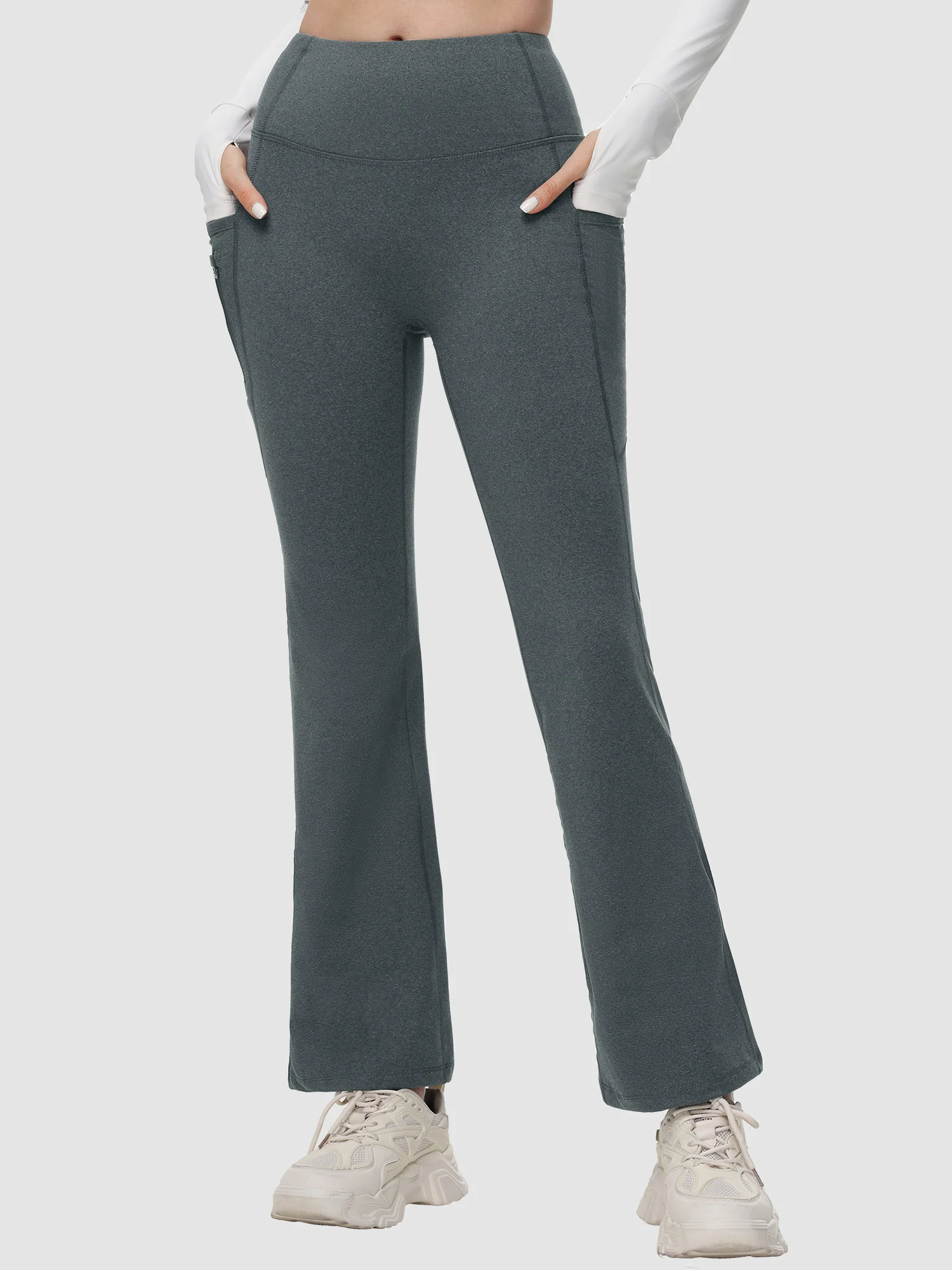 Laureate High-Rise Thermal Flared Pants - Image 25