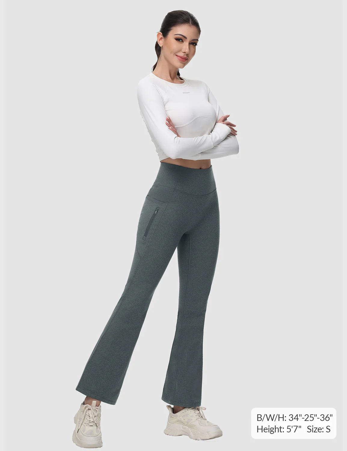 Laureate High-Rise Thermal Flared Pants - Image 26