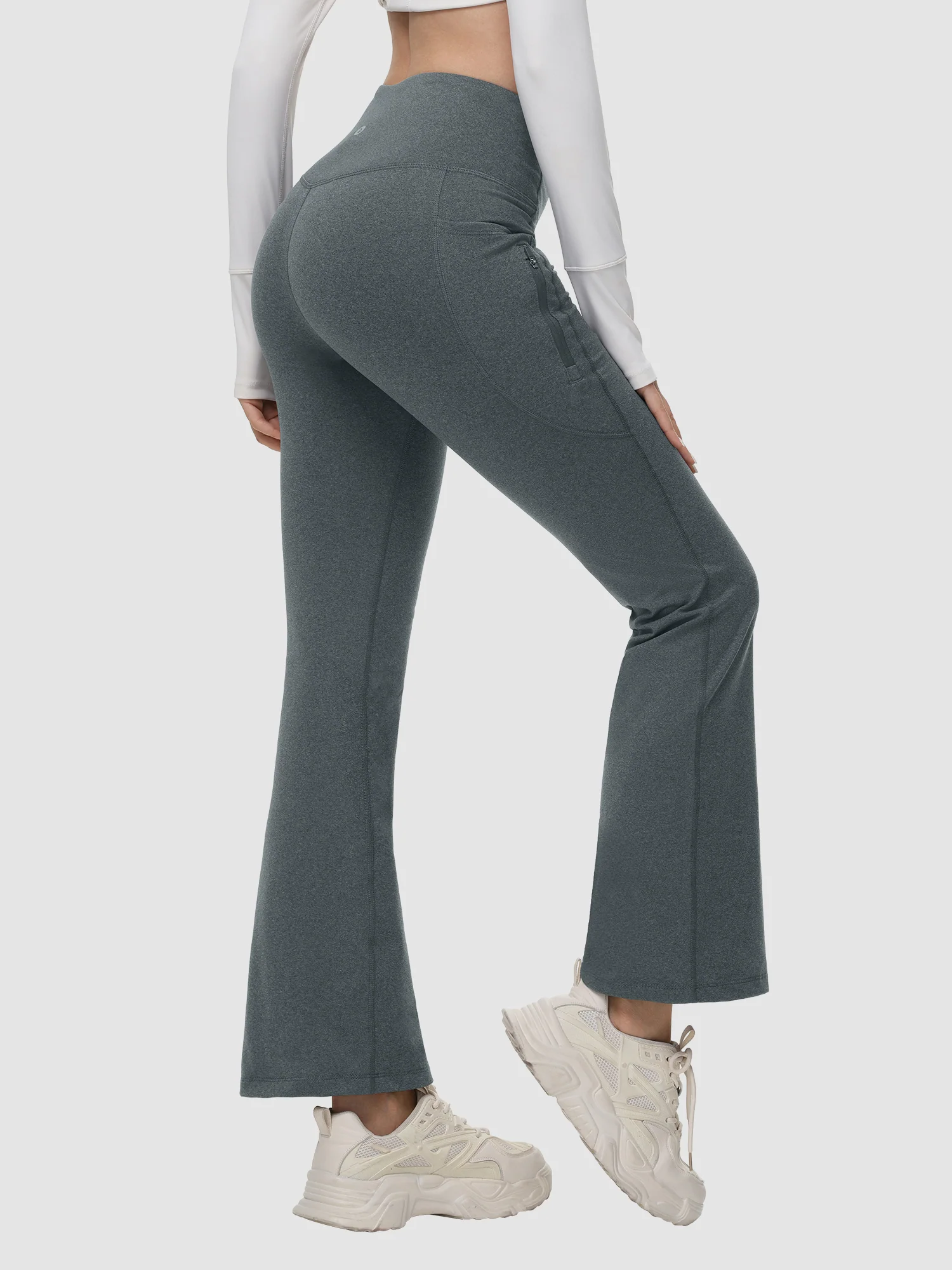 Laureate High-Rise Thermal Flared Pants - Image 28