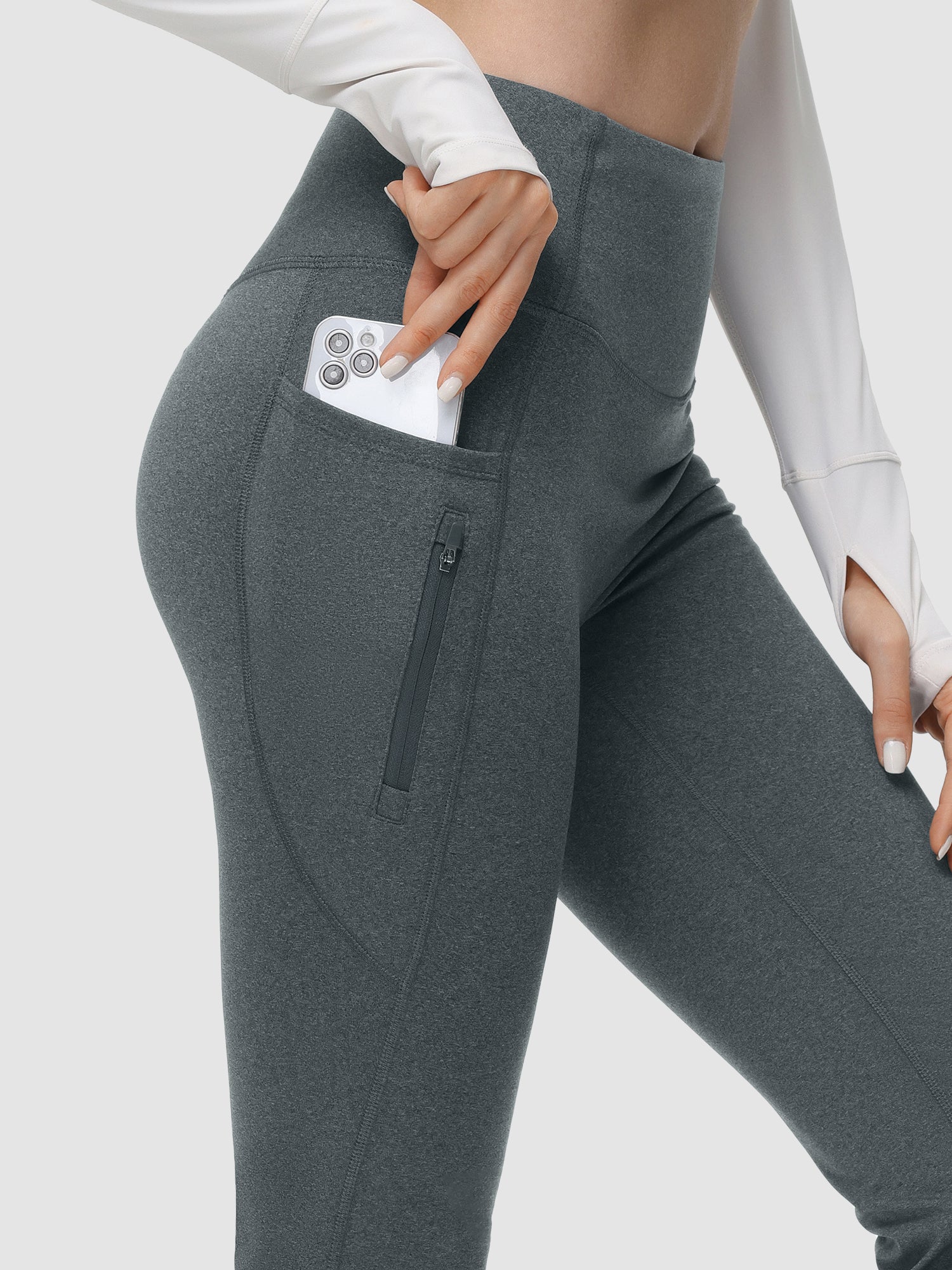 Laureate High-Rise Thermal Flared Pants - Image 30