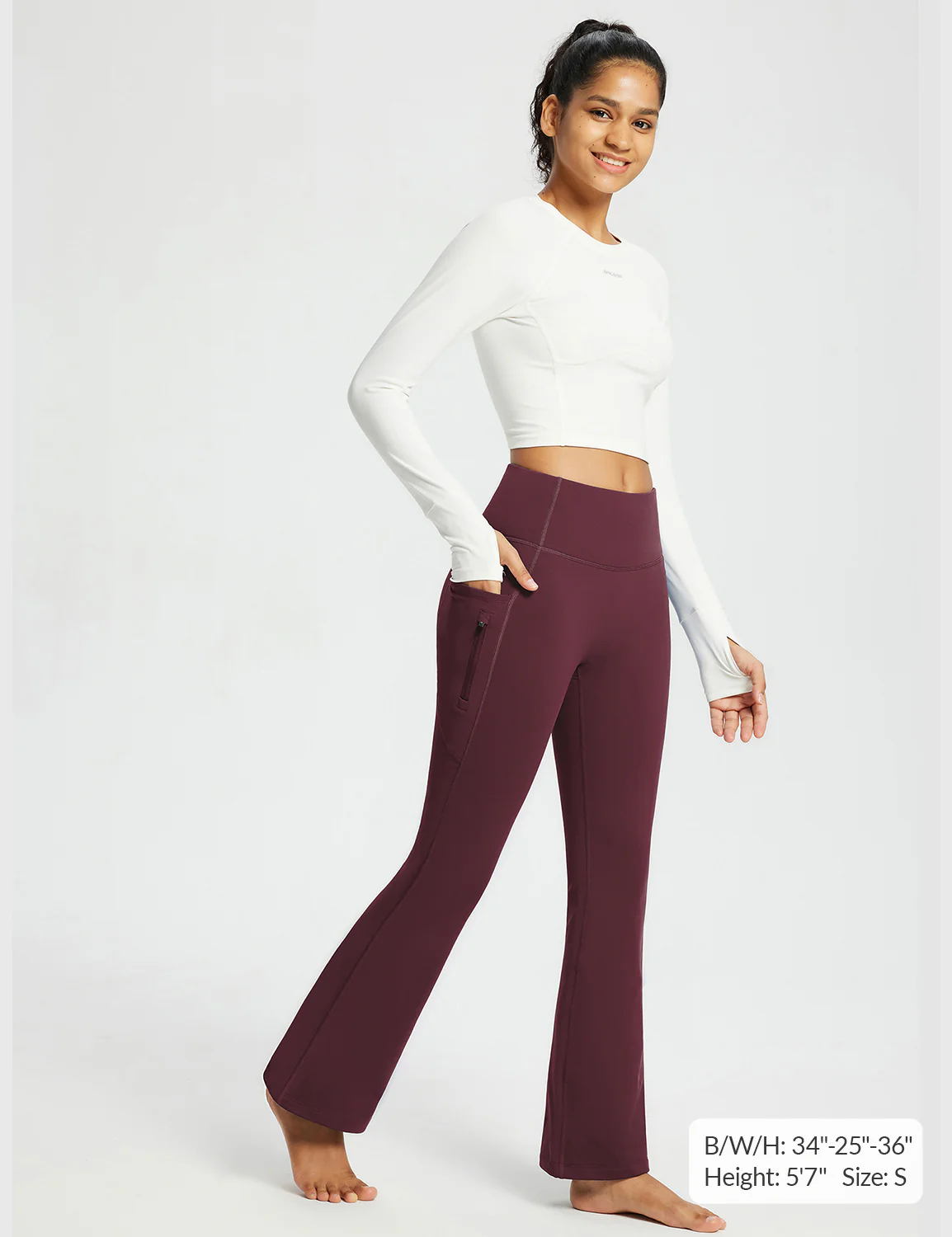 Laureate High-Rise Thermal Flared Pants - Image 32