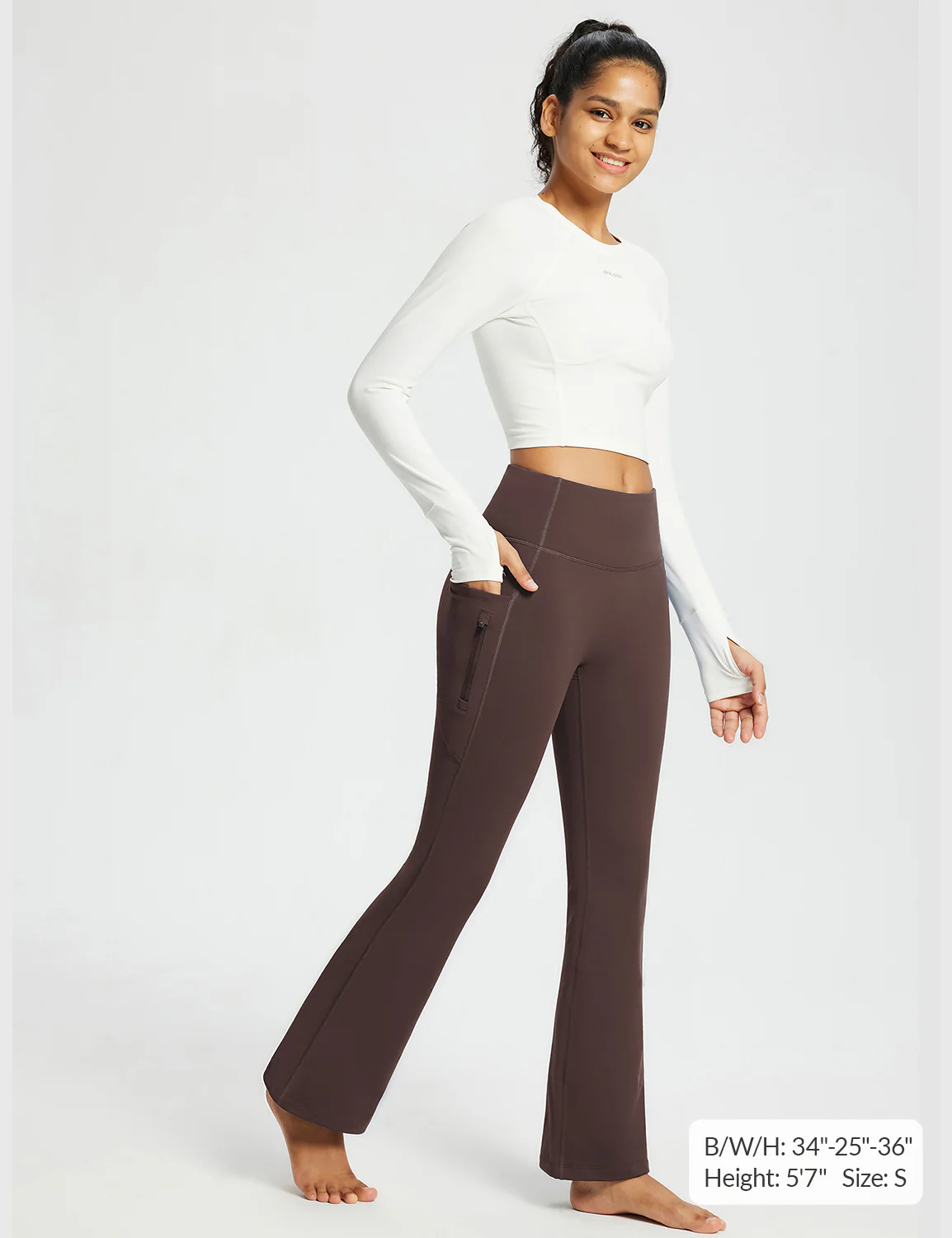 Laureate High-Rise Thermal Flared Pants - Image 44