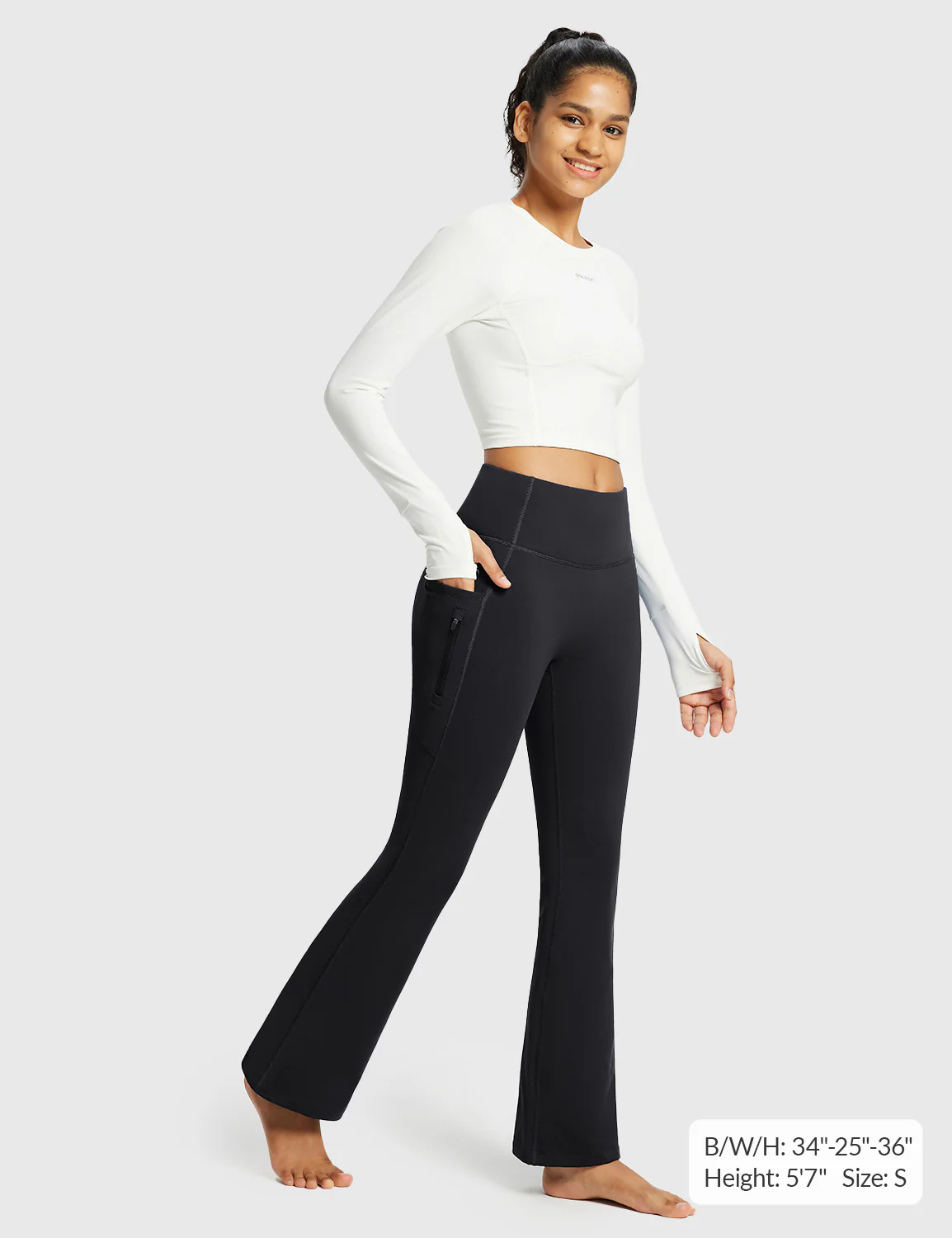 Laureate High-Rise Thermal Flared Pants - Image 8
