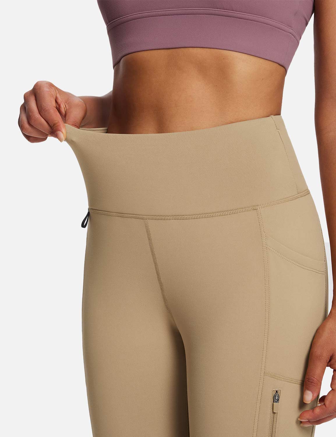 Laureate High-Rise Zipper Pockets Thermal Leggings - Image 10